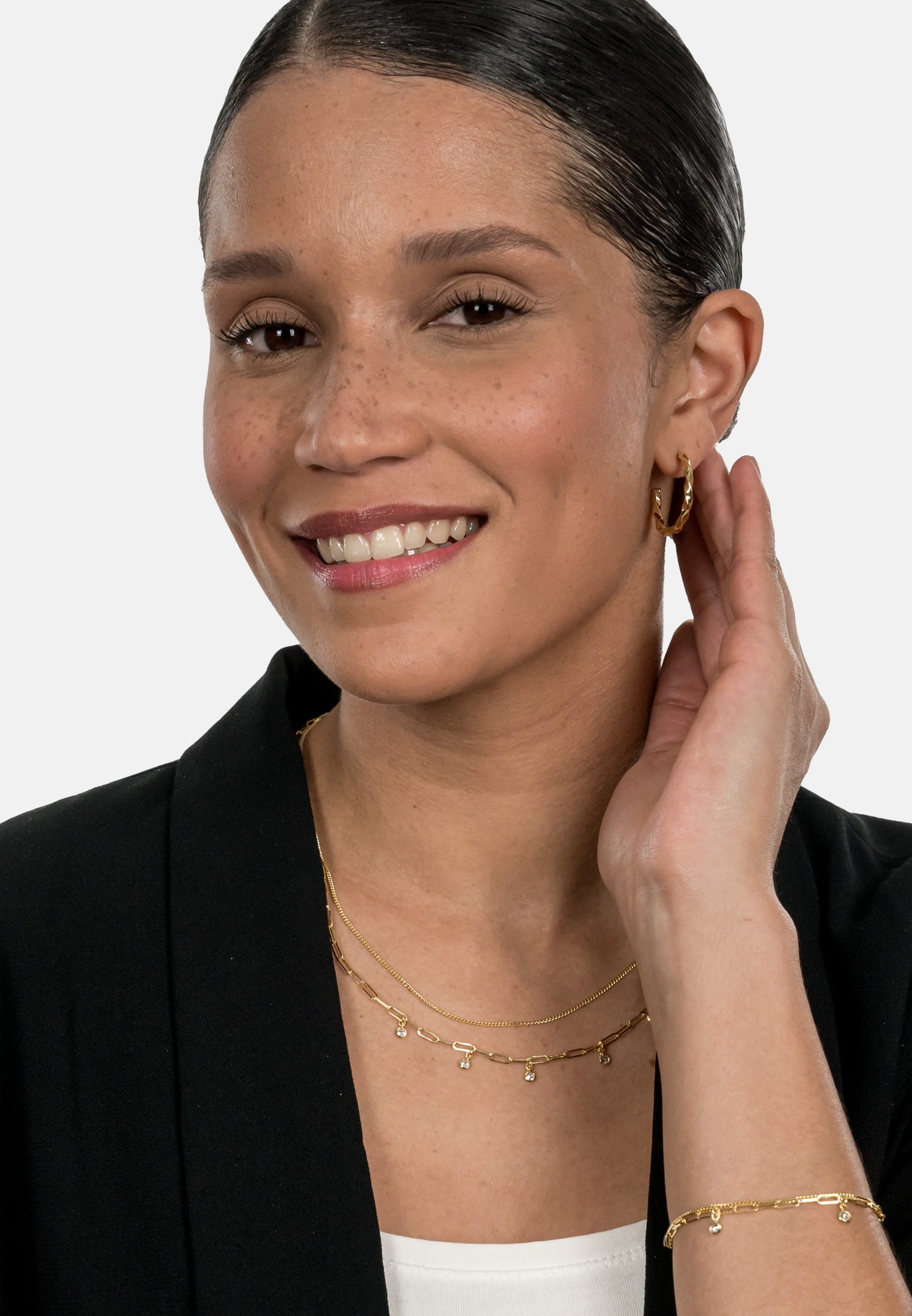 SURI FREY Paar Creolen »Ohrschmuck SFY Curly«