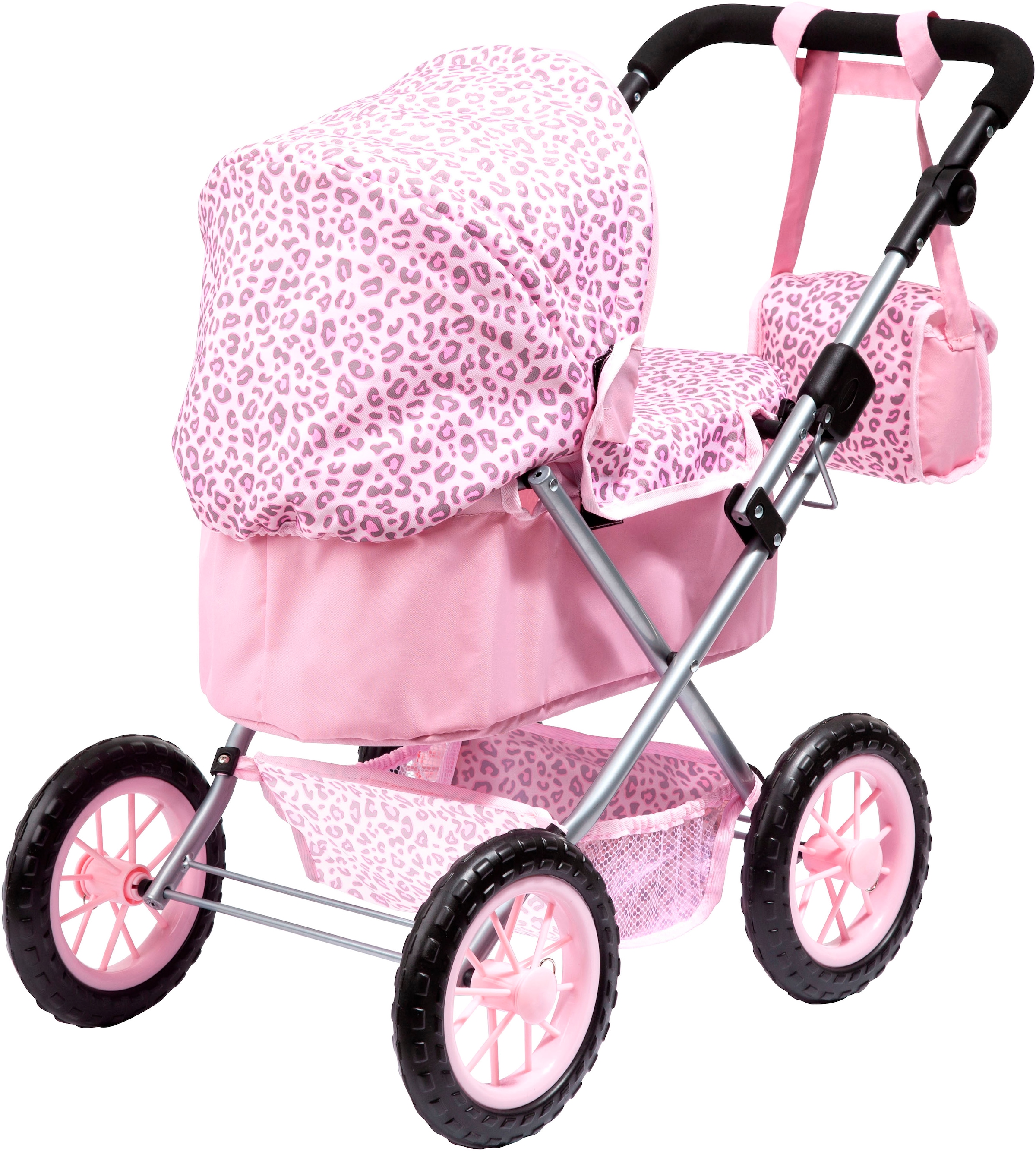 Bayer Puppenwagen »Trendy, Leopard«, mit Wickeltasche