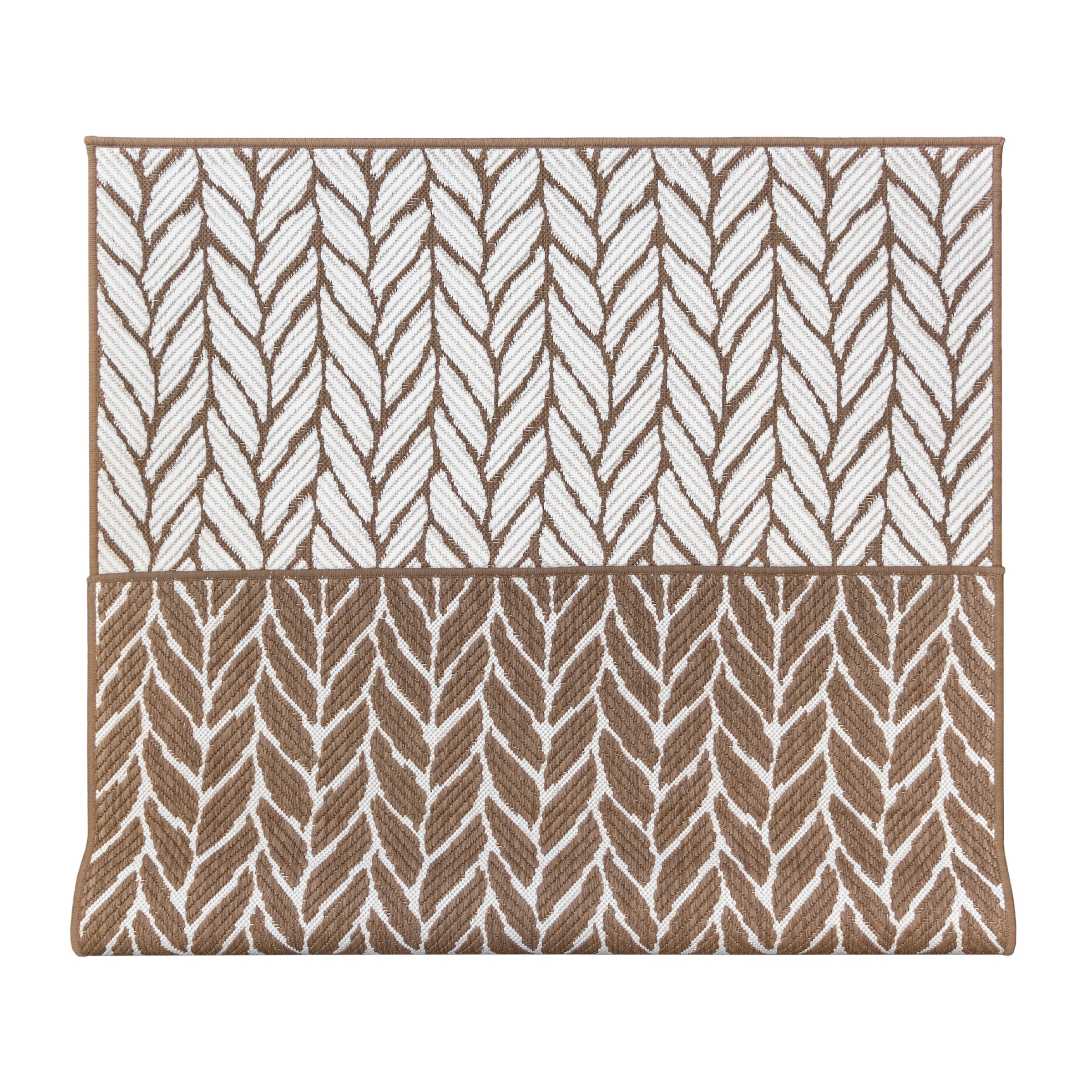 Primaflor-Ideen in Textil Teppich »Outdoorteppich REVERSO - Knitted Joy«, rechteckig, 5 mm Höhe, Wendeteppich, Zopfmuster, In- und Outdoor geeignet, wasserfest