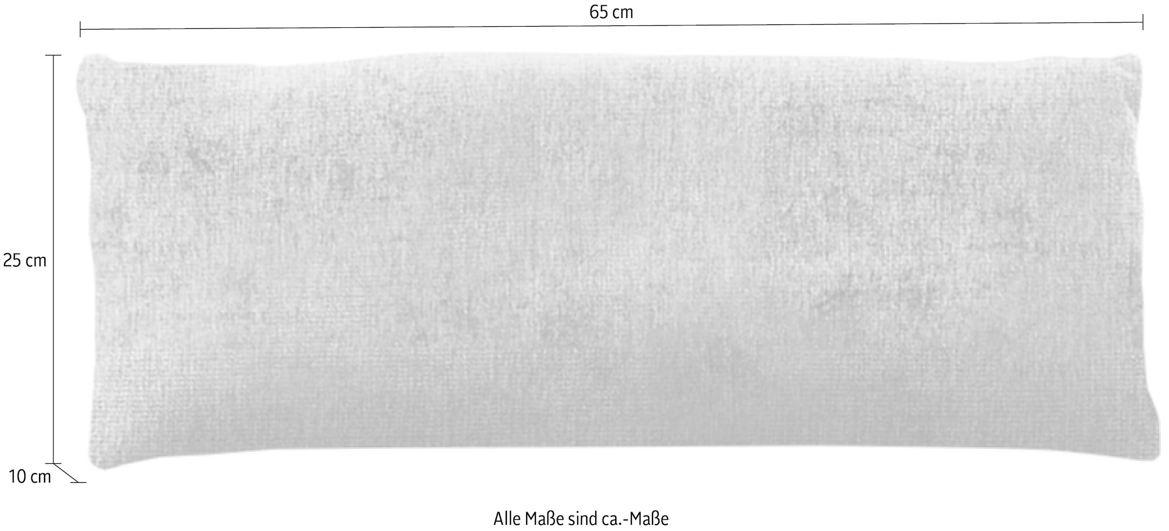 Home affaire Dekokissen »Liora, Nierenkissen medium, Breite 65 cm« passend zur Liora-Serie, extra Rückenstütze & optisches Highlight