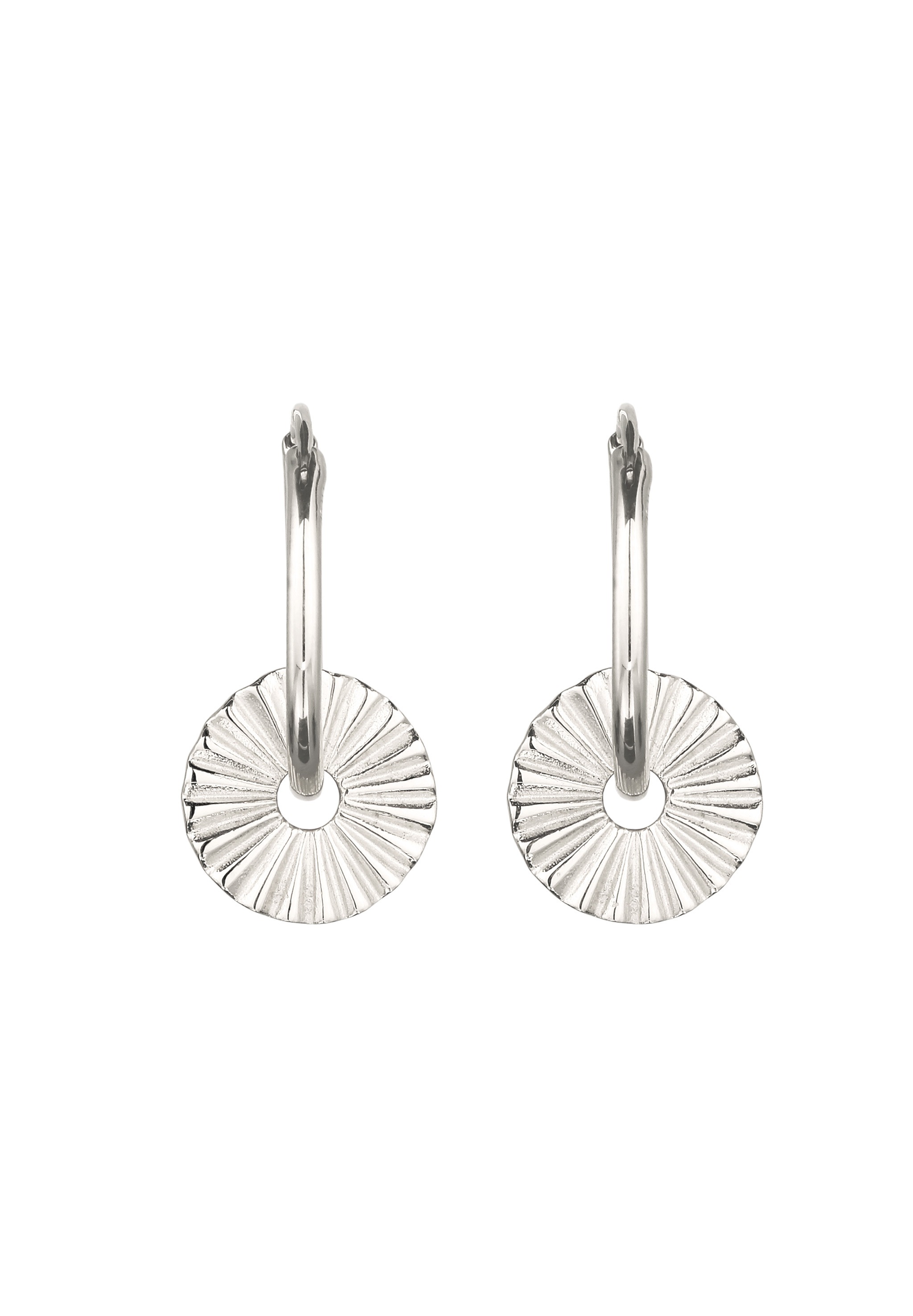 Elli Paar Creolen »Ohrringe Creole Sonne 925 Sterling Silber«