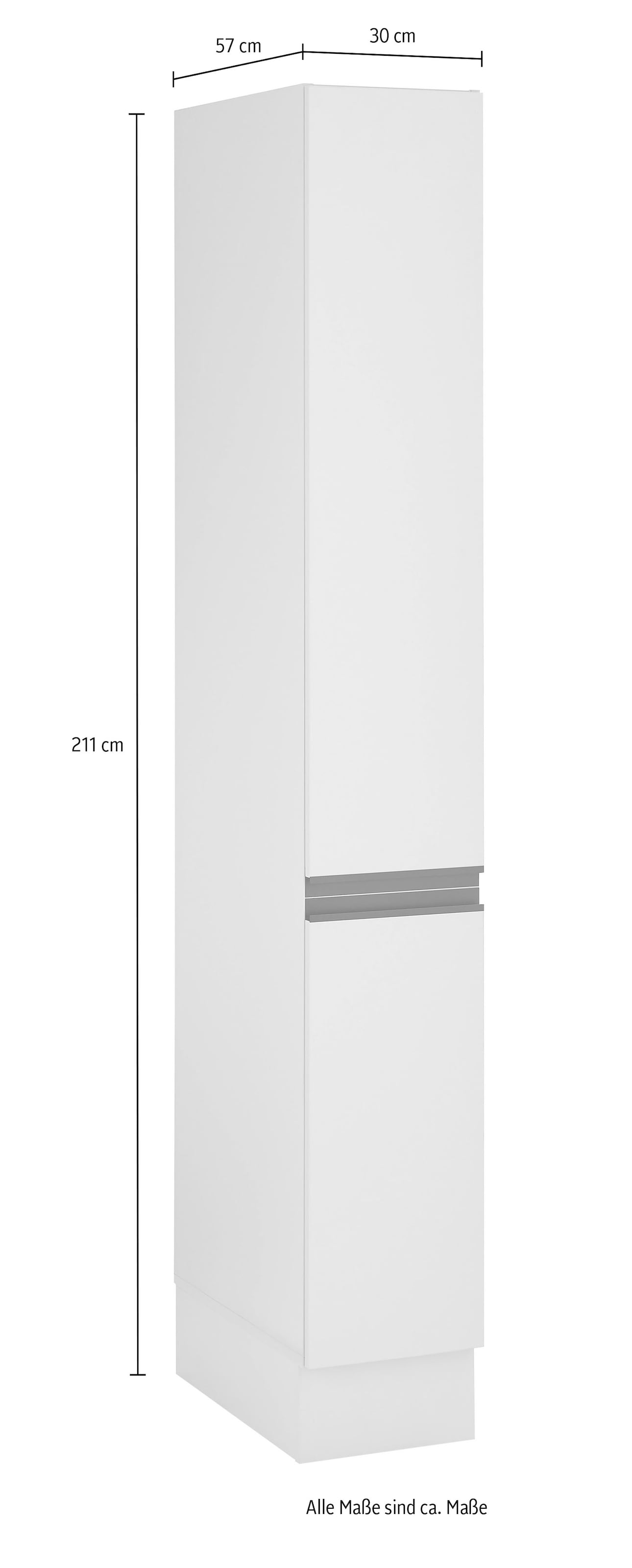 BASIC by Balculina Vorratsschrank »Nizza B/H/T 30x211x57« 1 Stk. tlg. Breite 30 cm, Softclose