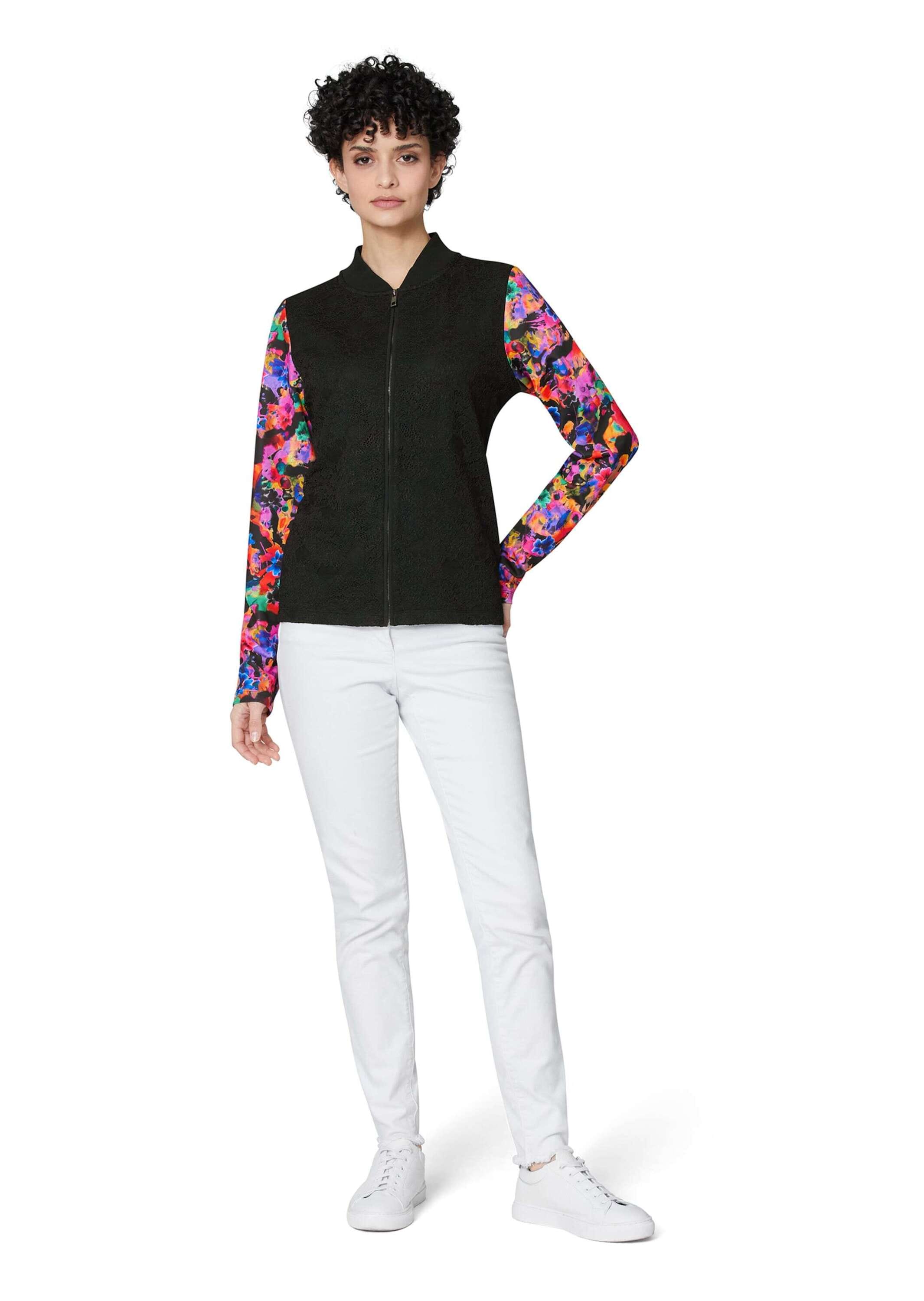 MADELEINE Outdoorjacke »Jacke Jacke mit floralen Trend-Ärmeln«