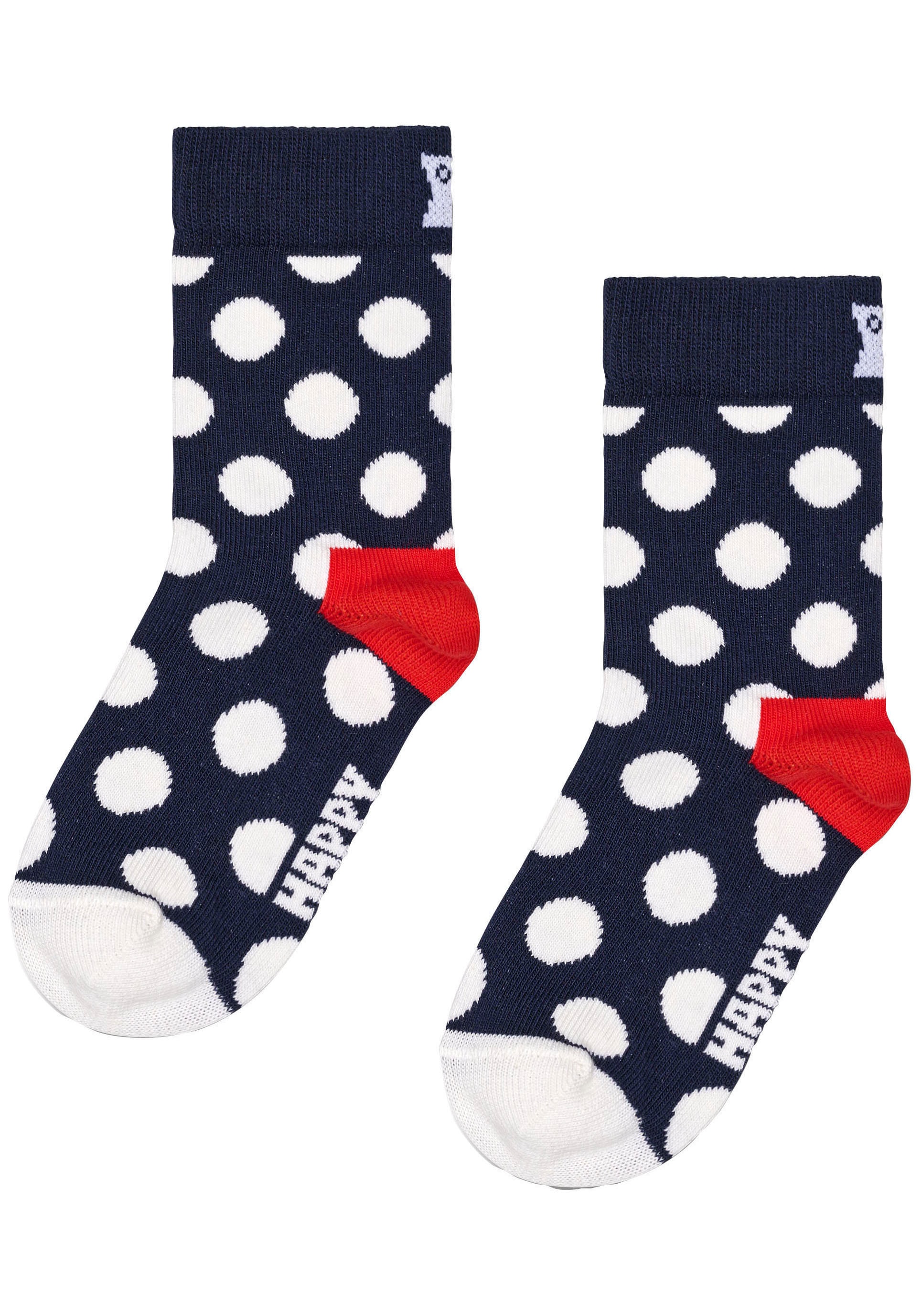 Happy Socks Socken »2-Pack Kids Stripe Socks«, (Packung, 2 Paar), Punkte & Streifen