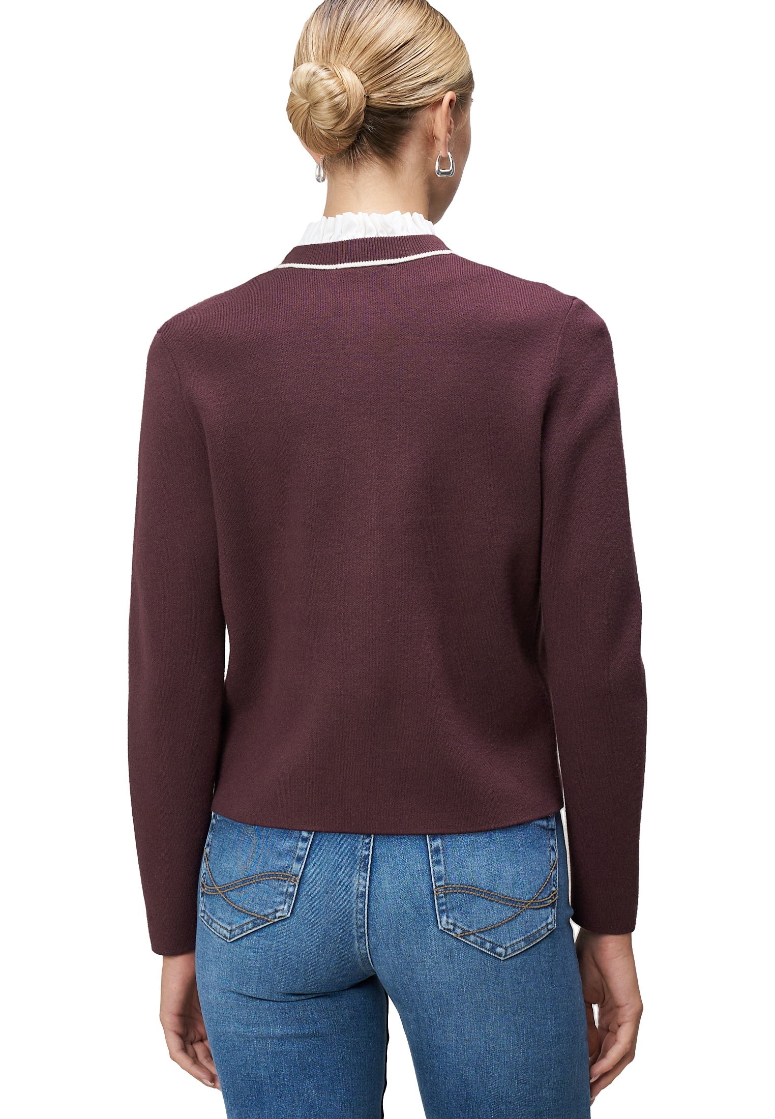 Zero Strickjacke »Strickjacke mit Ziertaschen«