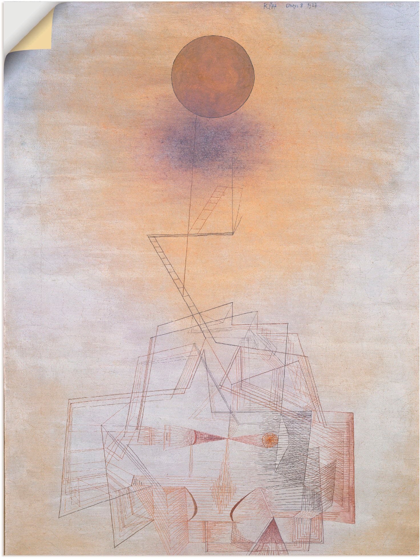 Artland Wandbild »Grenzen des Verstandes. 1927«, Gegenstandslos, (1 St.), in vielen Größen & Produktarten -Leinwandbild, Poster, Wandaufkleber / Wandtattoo auch für Badezimmer geeignet