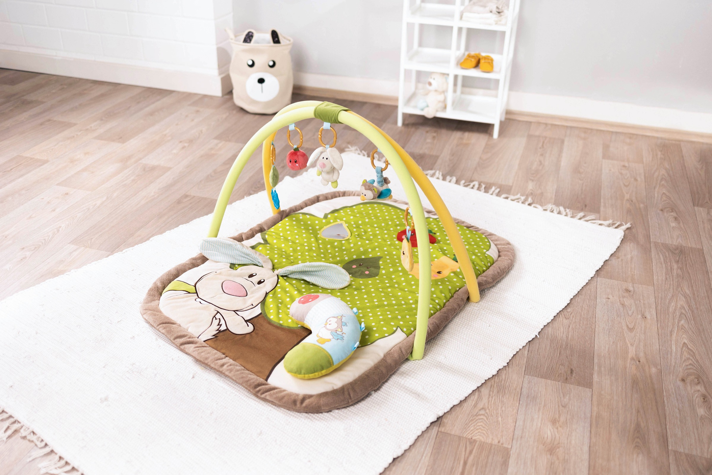 Nici Baby Gym »My First NICI Kollektion, 3-D Activity-Decke«, mit Spielkissen Hase und Eule