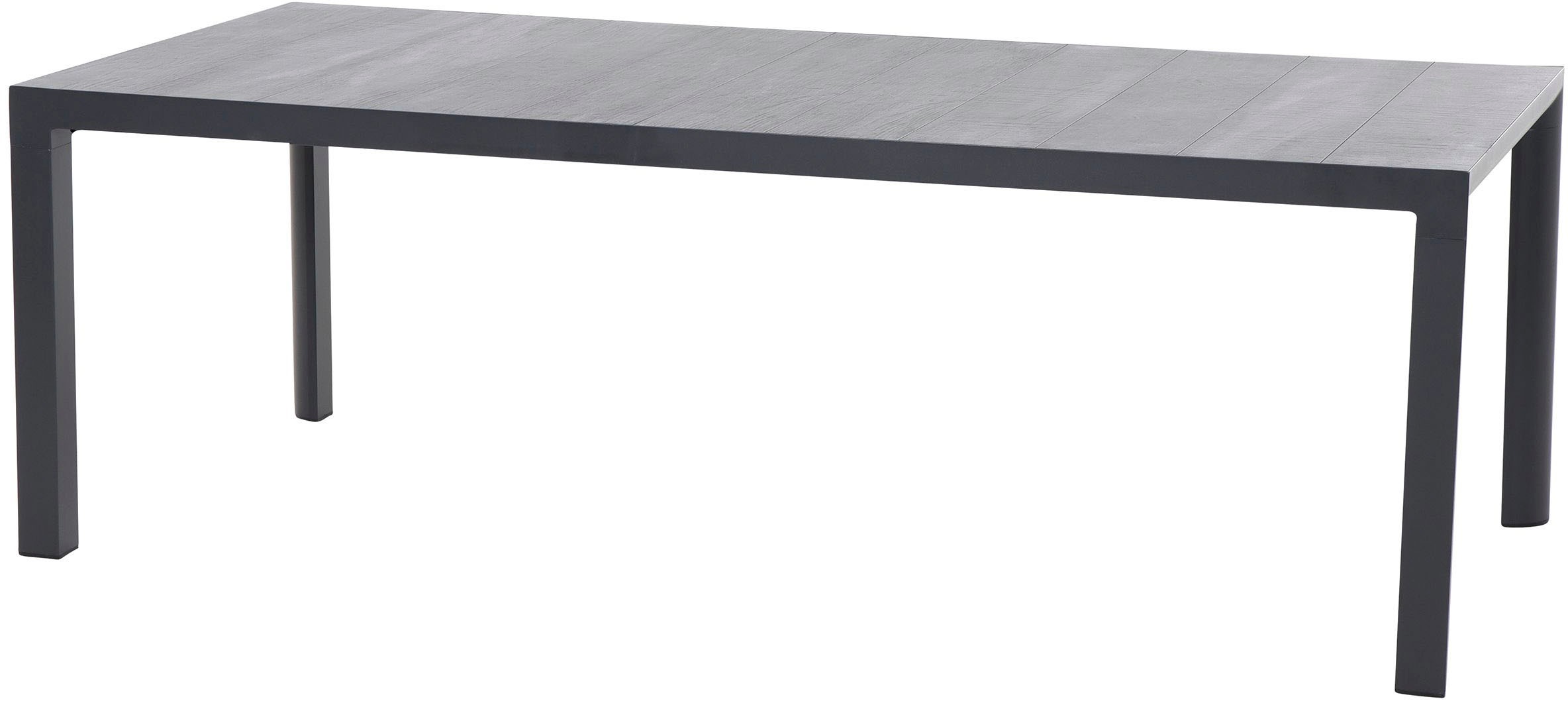 Siena Garden Garten-Essgruppe »Valencia/Ancona«, (Set, 15 tlg., 6 Sessel: 59x71x110 cm, Liege: 70x154x109,5 cm, Tisch: 220x100x74 cm), Polypropylen, Aluminium, Tischplatte aus Keramik, inkl. 7 Auflagen