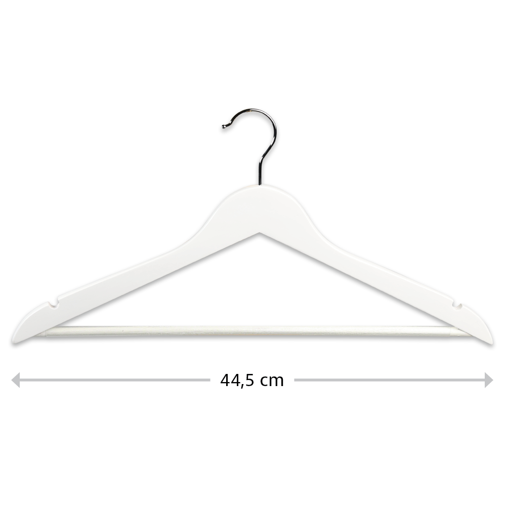 KESPER® Kleiderbügel »Formkleiderbügel, 12er Set, FSC« mit rutschfestem Hosensteg und praktischen Rockkerben
