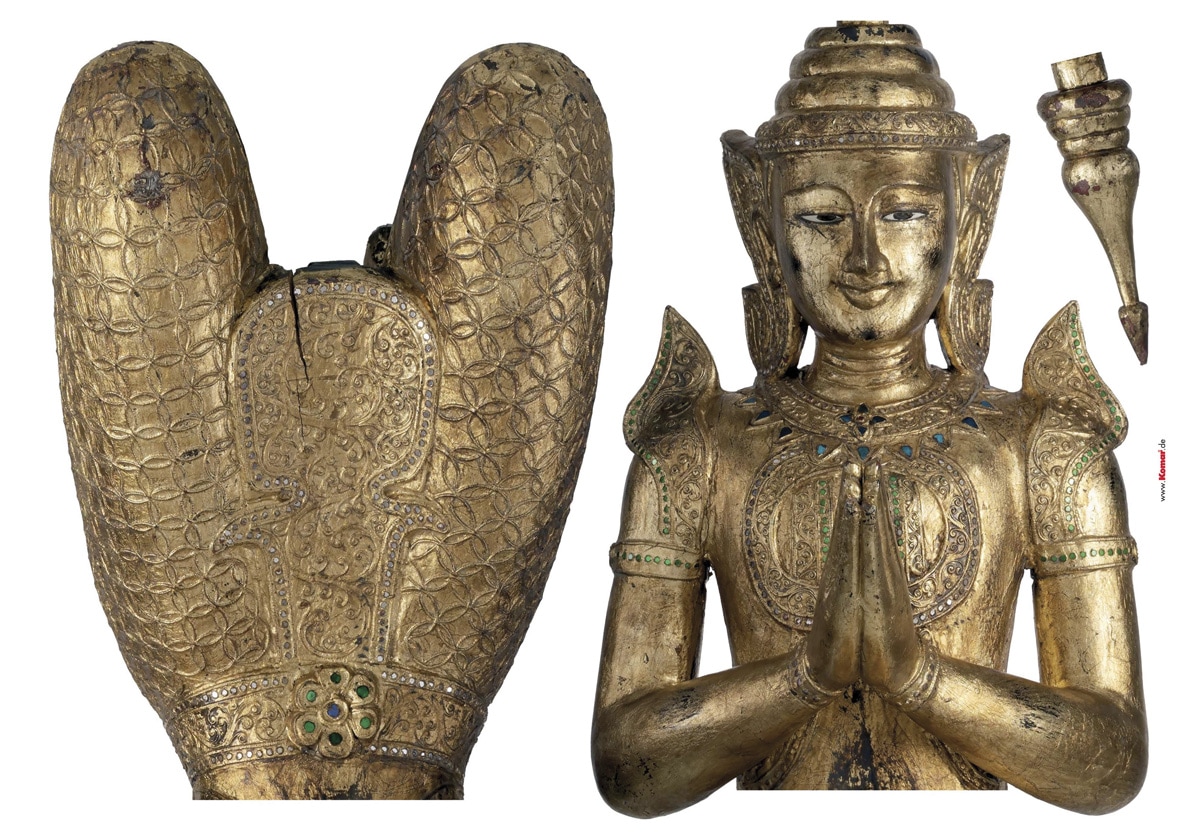Wandtattoo »Buddha«, (3 St.), 100x70 cm (Breite x Höhe), selbstklebendes Wandtattoo