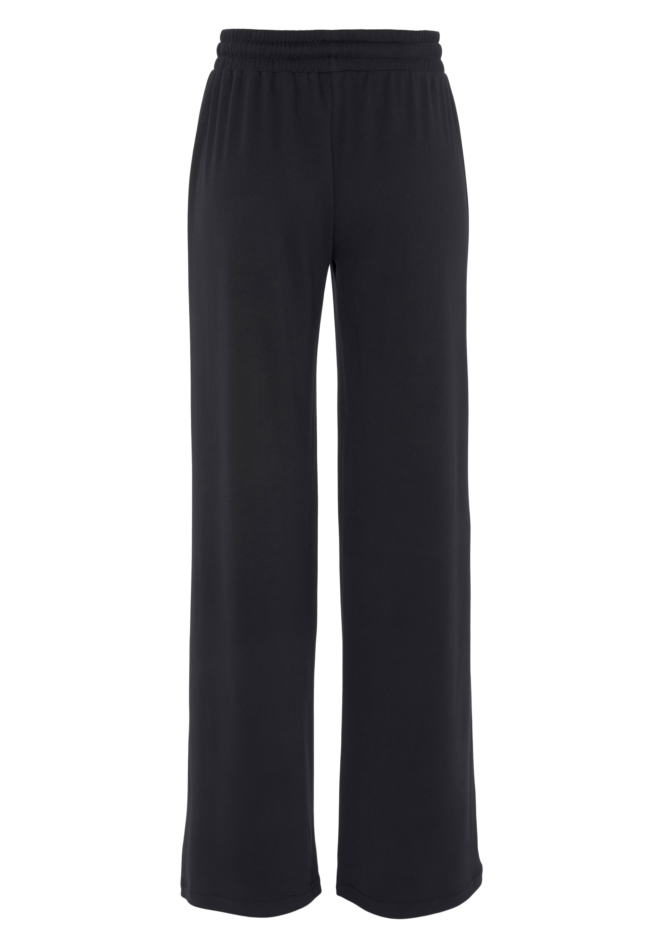 LASCANA Sweathose, mit ausgestelltem Bein, Loungewear