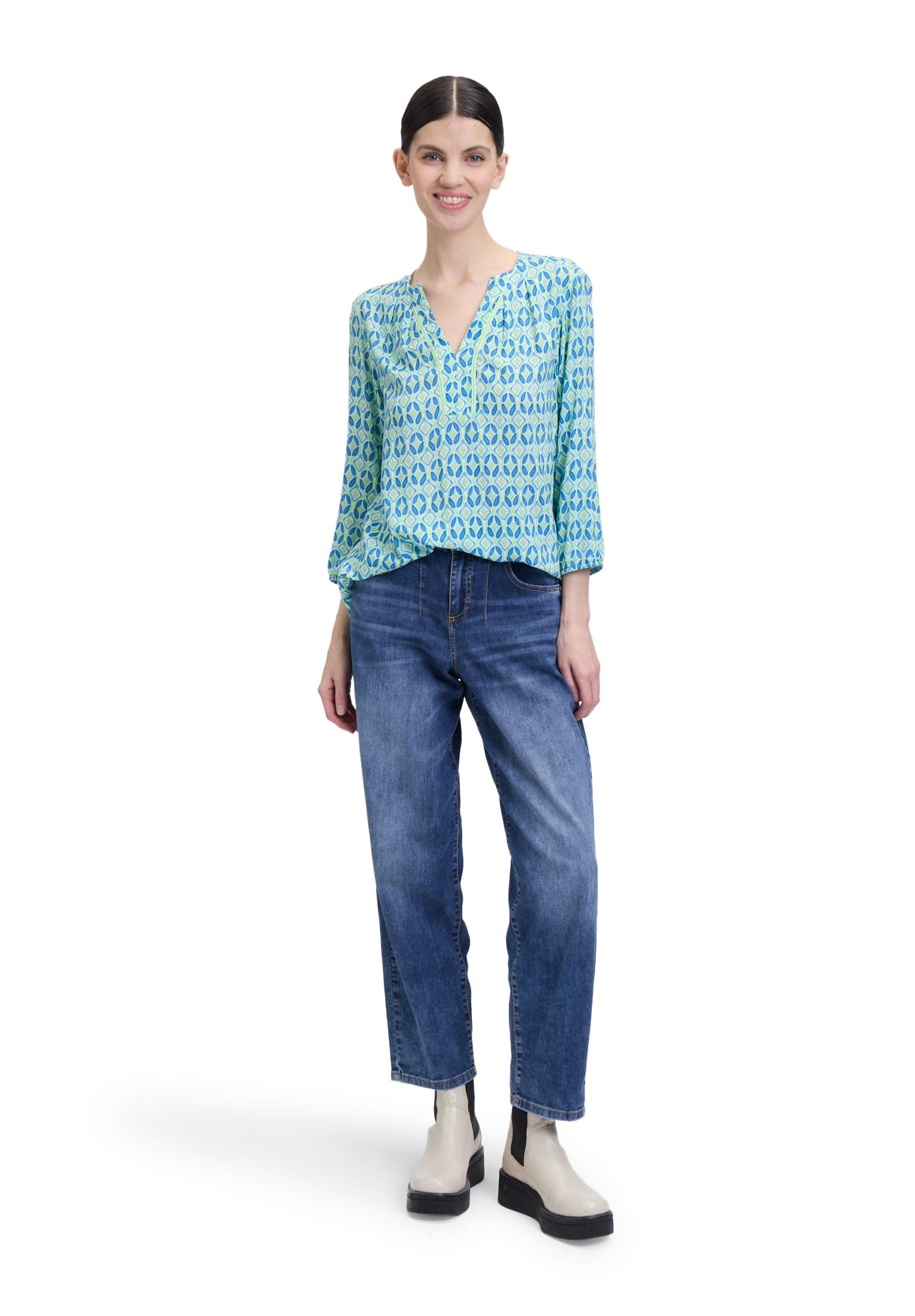 Cartoon Klassische Bluse »Casual-Bluse mit Muster«