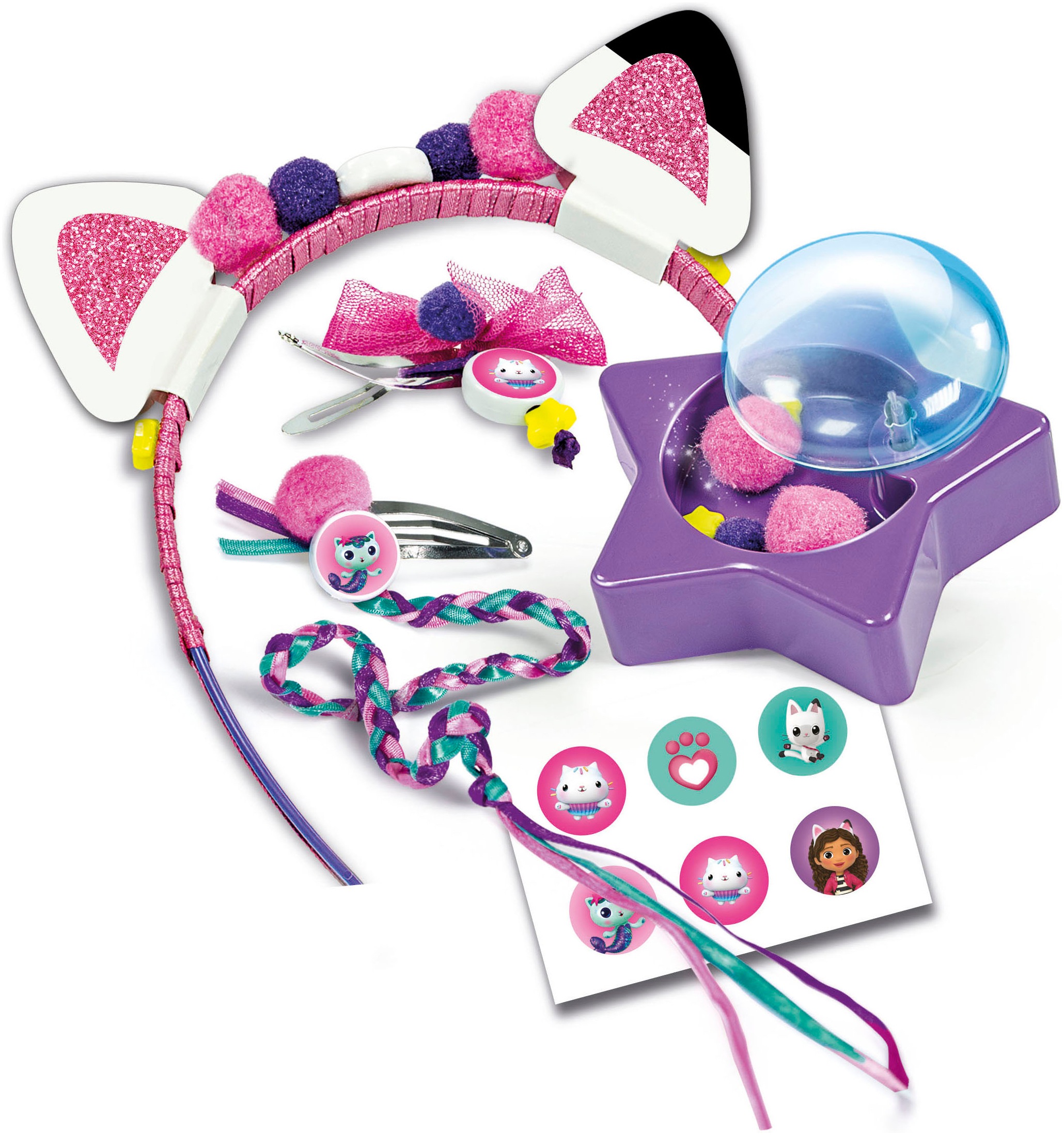 Clementoni® Kreativset »Gabby's Dollhouse, Haar-Accessoires«, Made in Europe