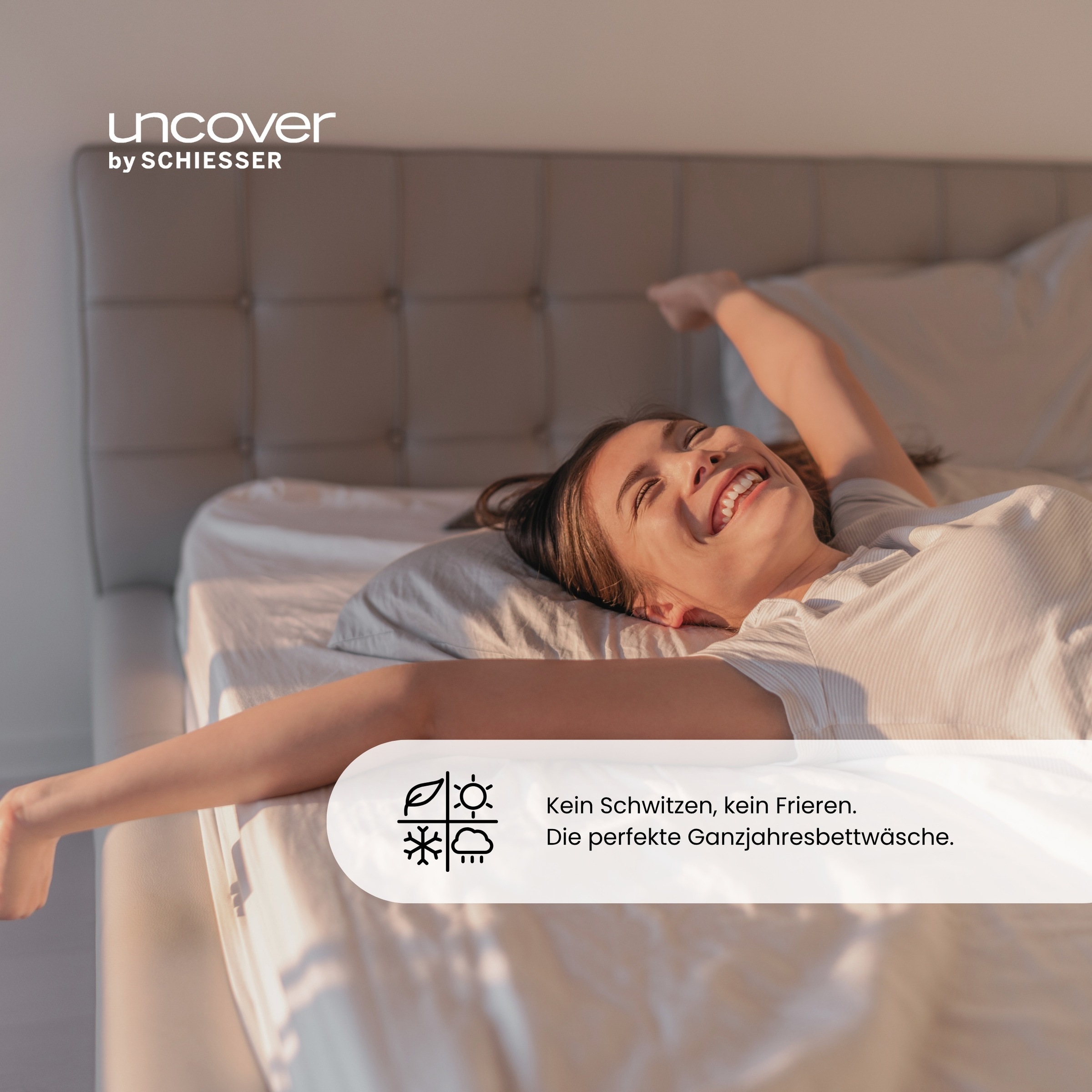 uncover by SCHIESSER Bettwäsche »Colorado mit Streifen in angesagten Farben, 135x200cm + 80x80cm« 2 Stk. tlg. Made in Green