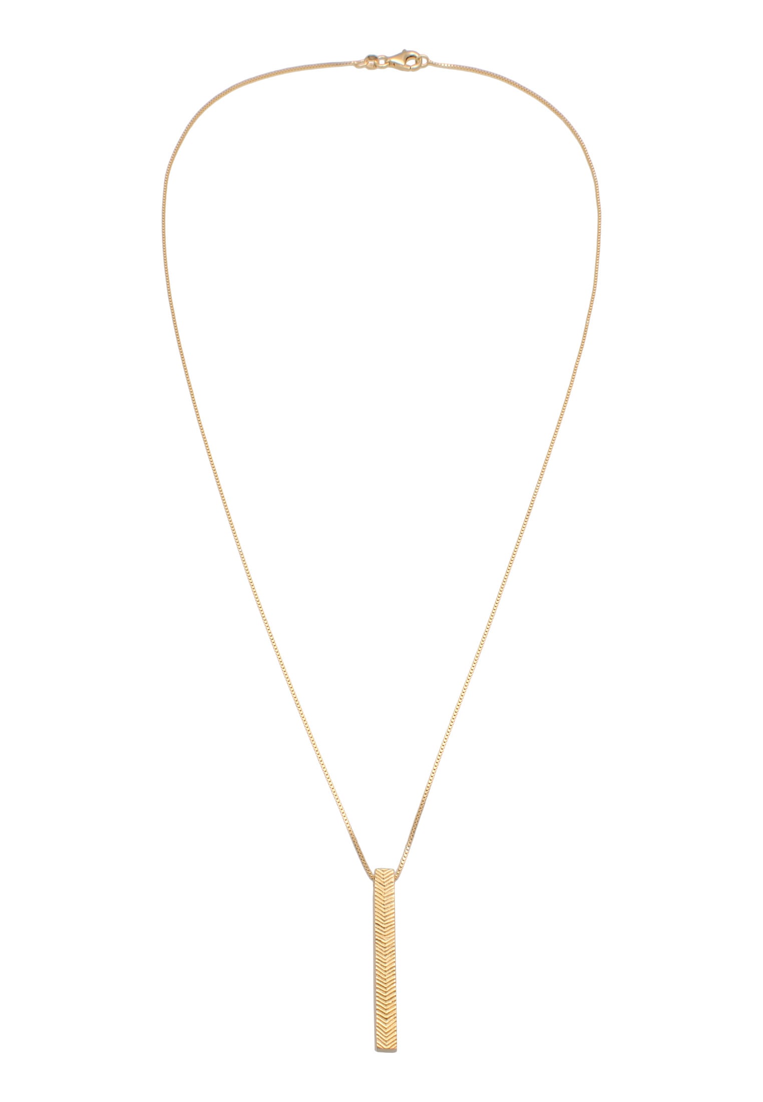 Kuzzoi Lange Kette »Halskette Herren Panzerkette Stab Barren 925 Silber«