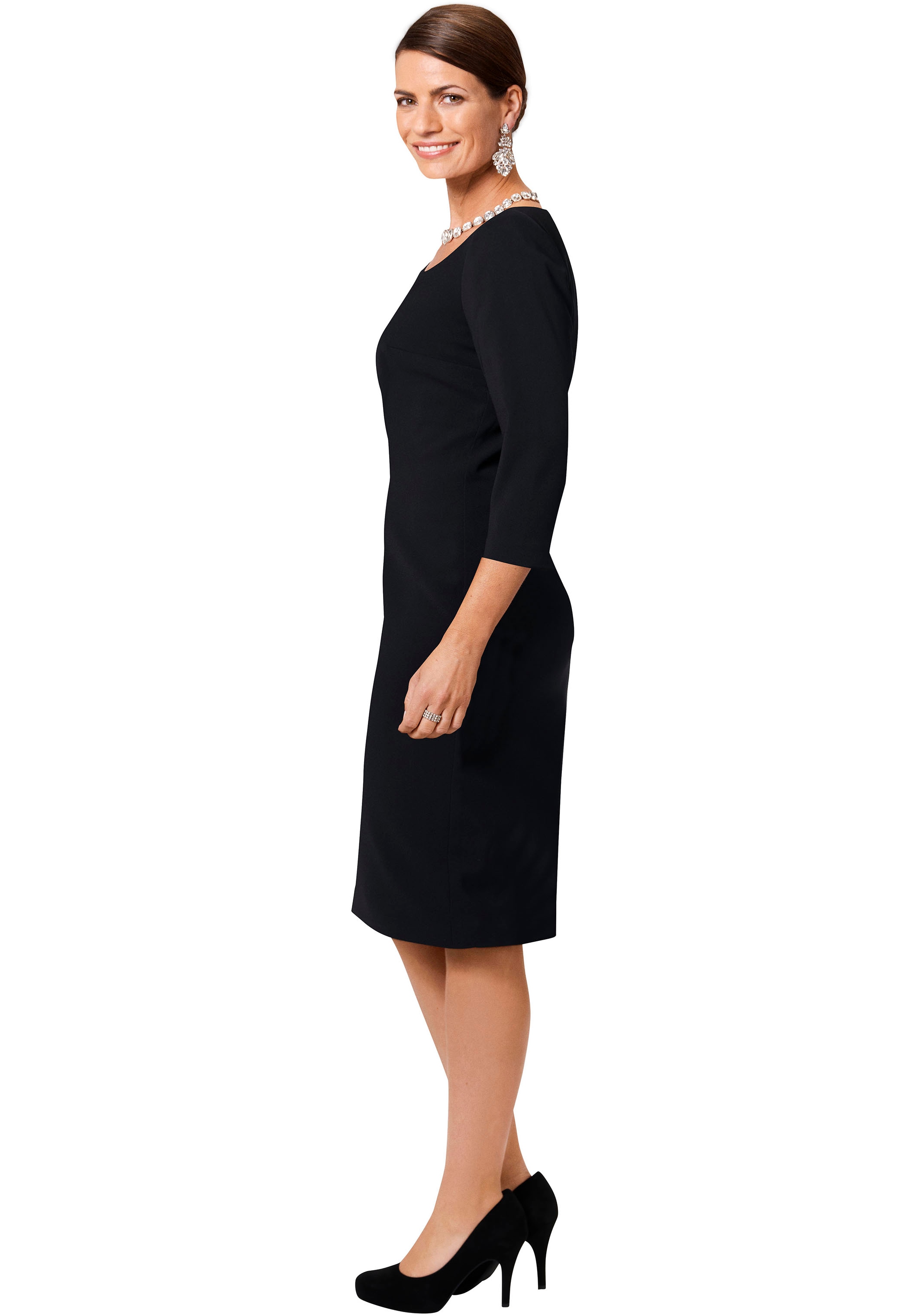select! By Hermann Lange Jerseykleid, mit Rundhals