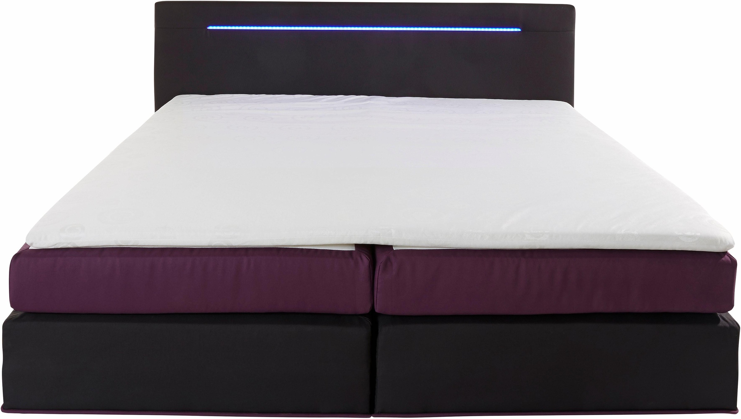 COLLECTION AB Boxspringbett, inkl. LED-Beleuchtung mit Farbwechsel und Topper