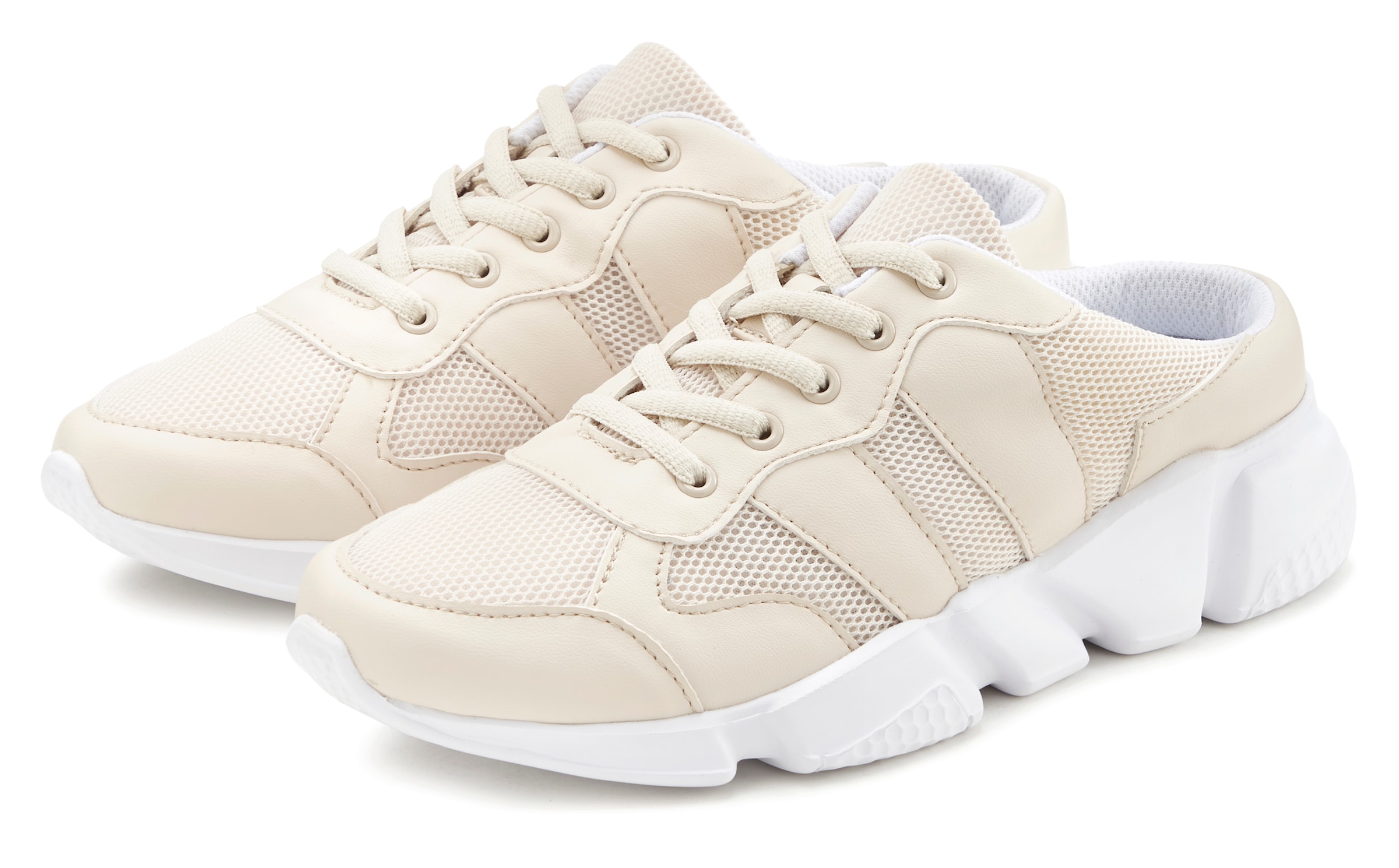 LASCANA Sabot, Sneaker, Freizeitschuh, Halbschuh, aus Textil VEGAN