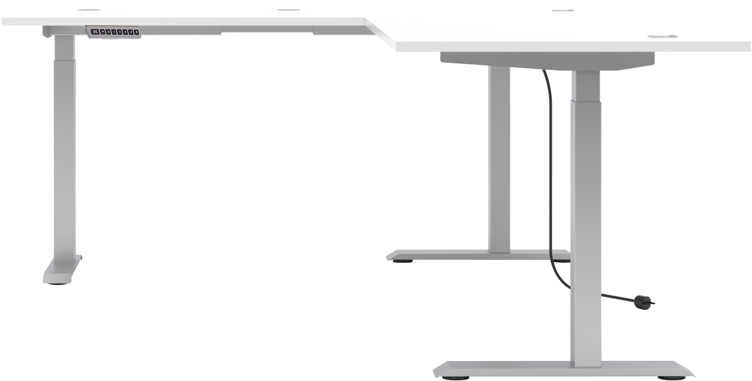 Innostyle Schreibtisch »Schreibtisch Santorin, 185/72/173 cm ( B/H/T)« 1 Stk. tlg. mit motor. Höhenverst. (72-120 cm) mit Memory-Funkt., li/re montierbar