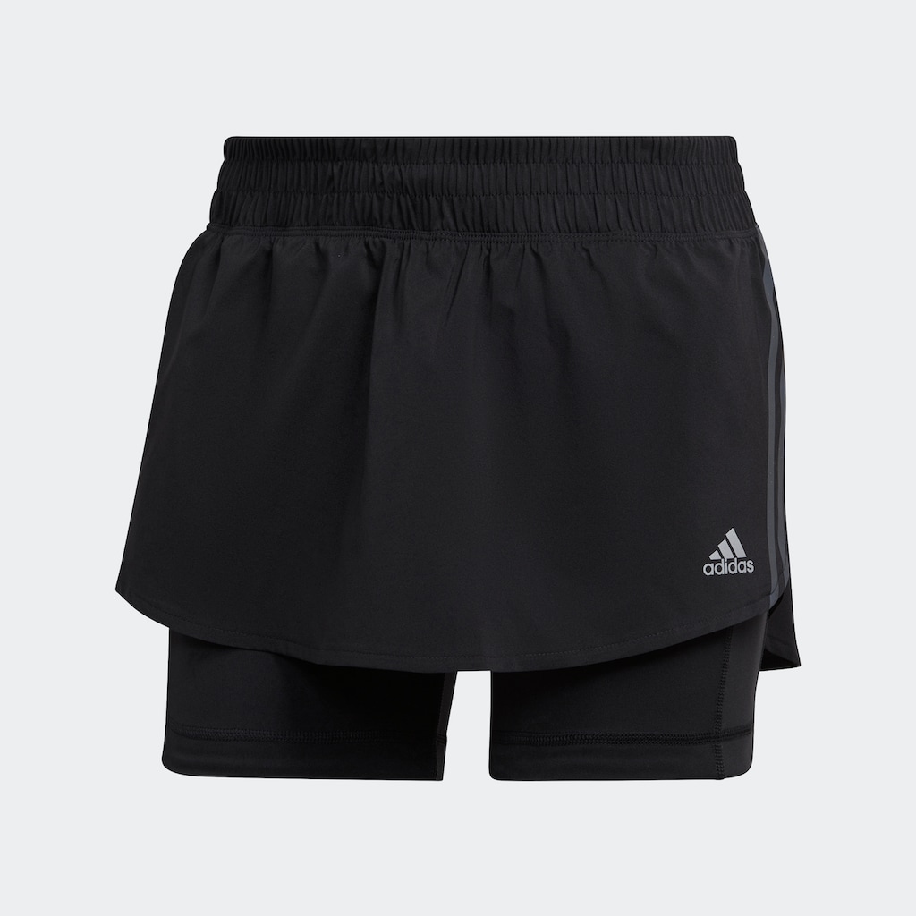 adidas Performance Laufshorts »RUN ICONS 3STREIFEN RUNNING SKORT«, (1 tlg.)