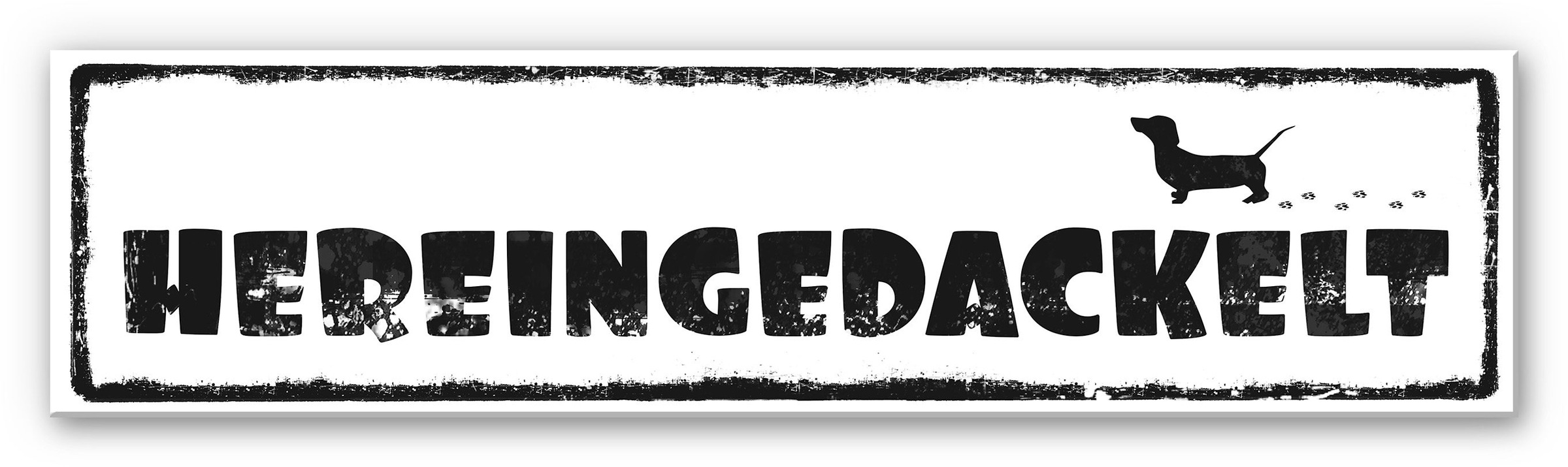 Wall-Art Wandbild »Hereingedackelt«, Hereingedackelt
