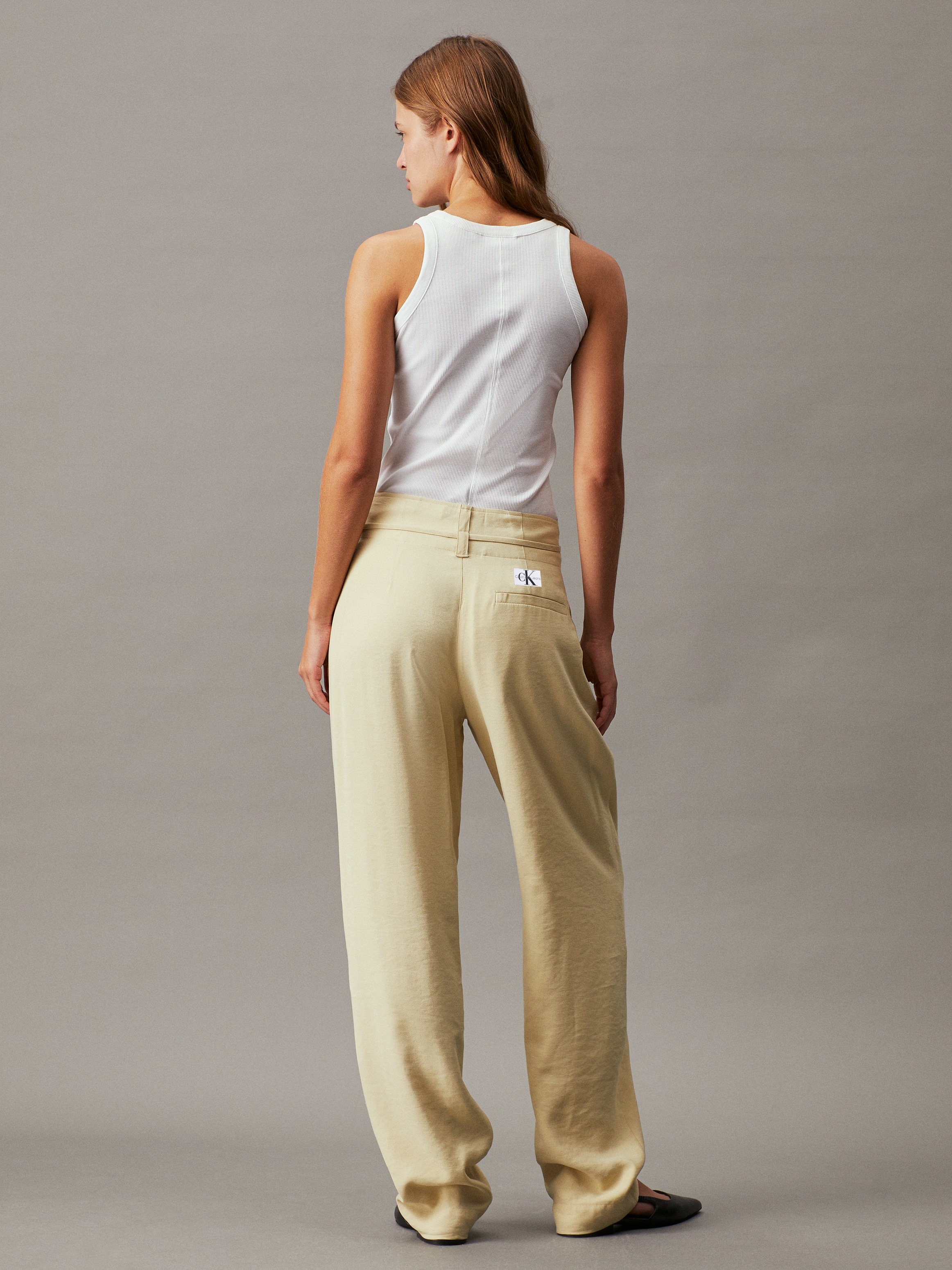 Calvin Klein Jeans Webhose »WAIST TIES TAPERED TWILL PANT«, mit Logomarkenlabel