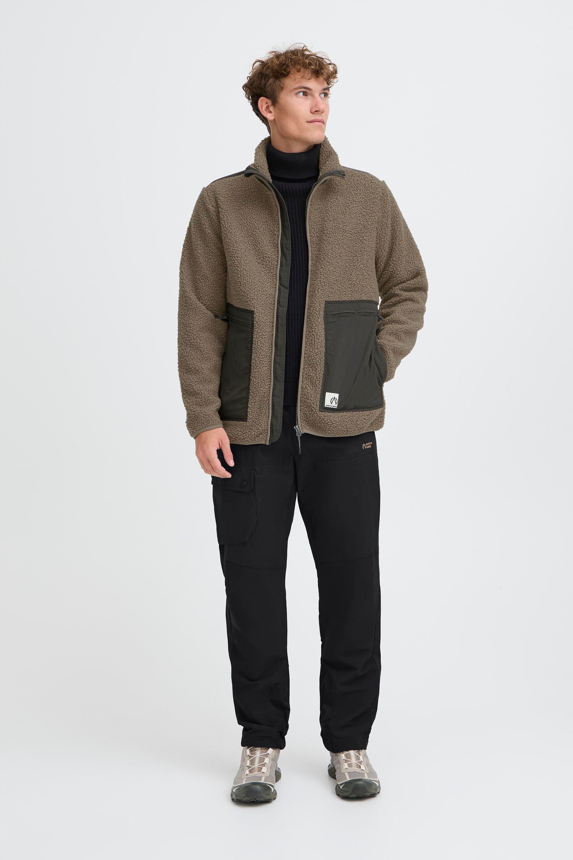 North Bend Plüschjacke »Plüschjacke NBGalonne M Teddy Jacket«