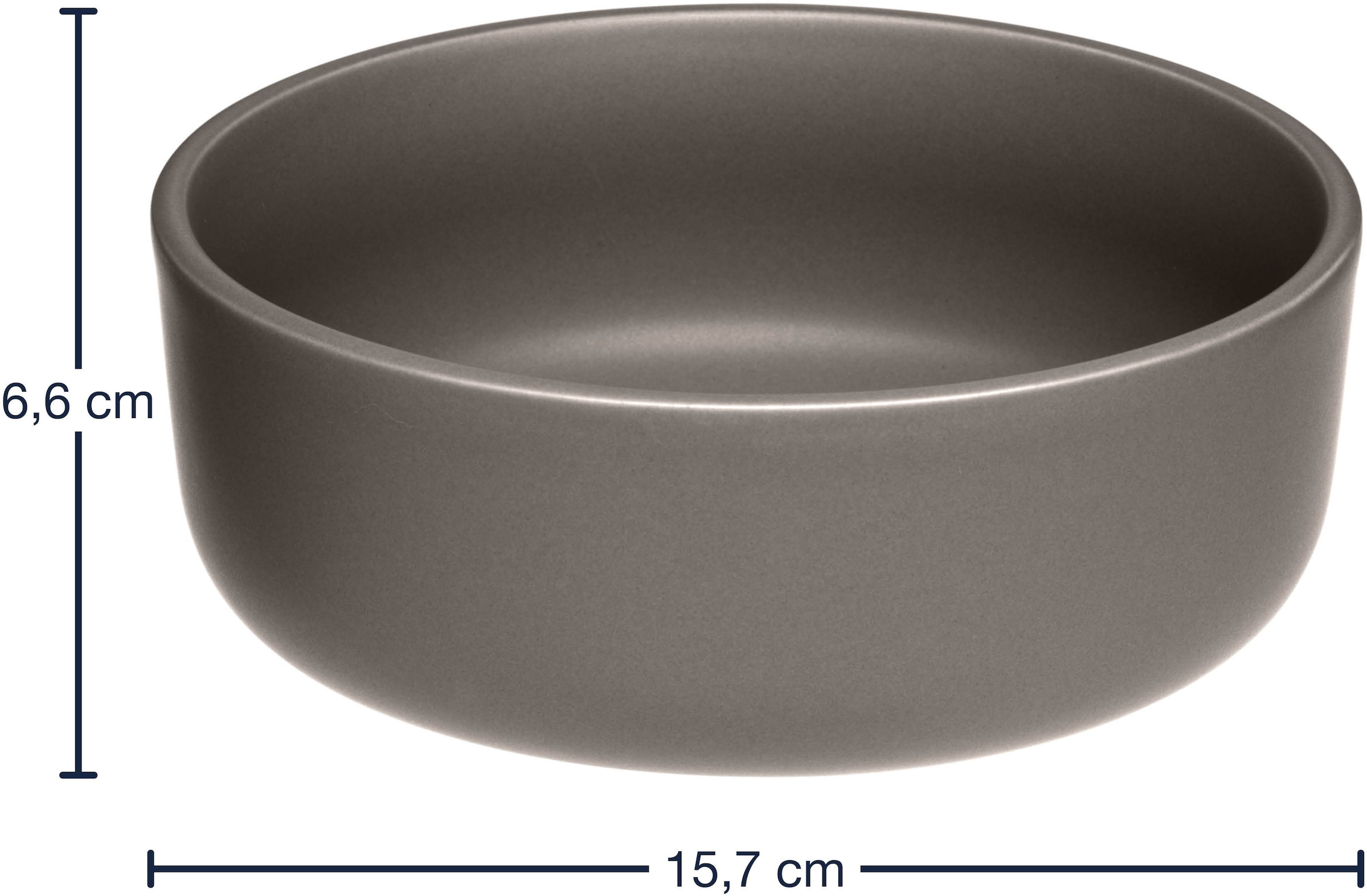 LEONARDO Schale »Keramikschale ROMA, ca. 16 cm, 6er-Set« 6 Stk. aus Keramik spülmaschinengeeignet