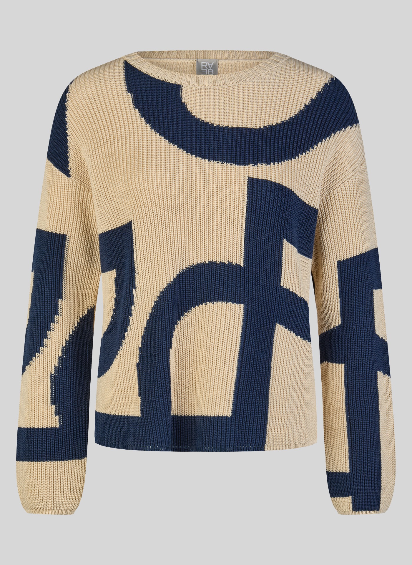 Rabe Strickpullover mit grafischem Muster