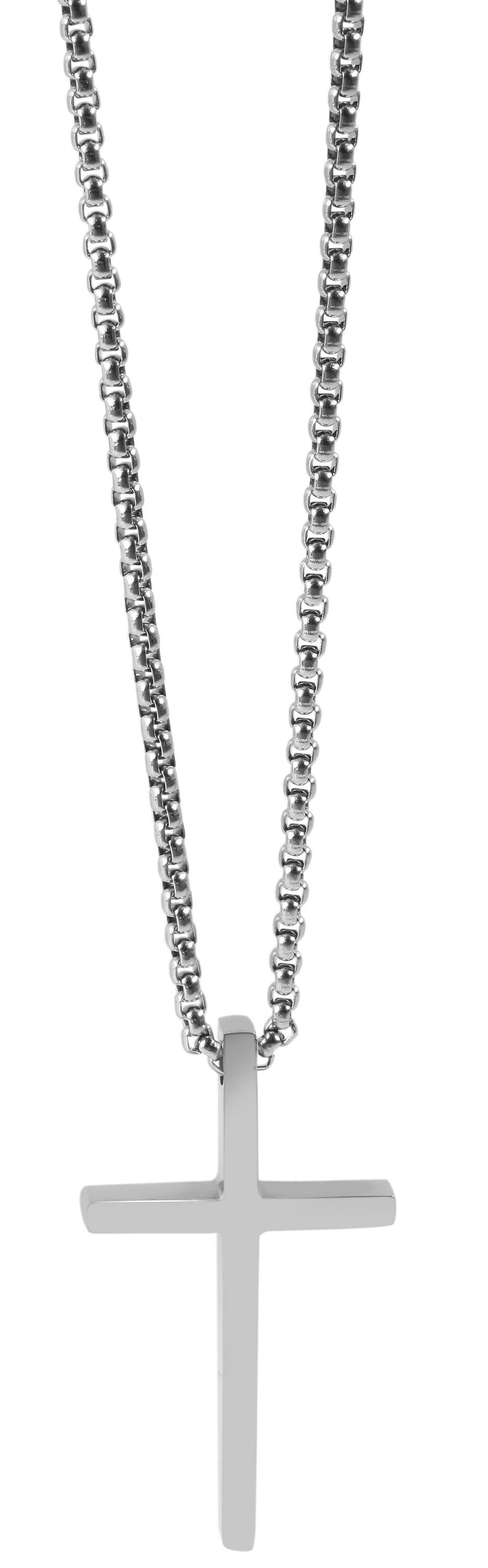 Adelia´s Kette ohne Anhänger »Unisex Halskette mit Anhänger ¿ Kreuz aus Edelstahl«