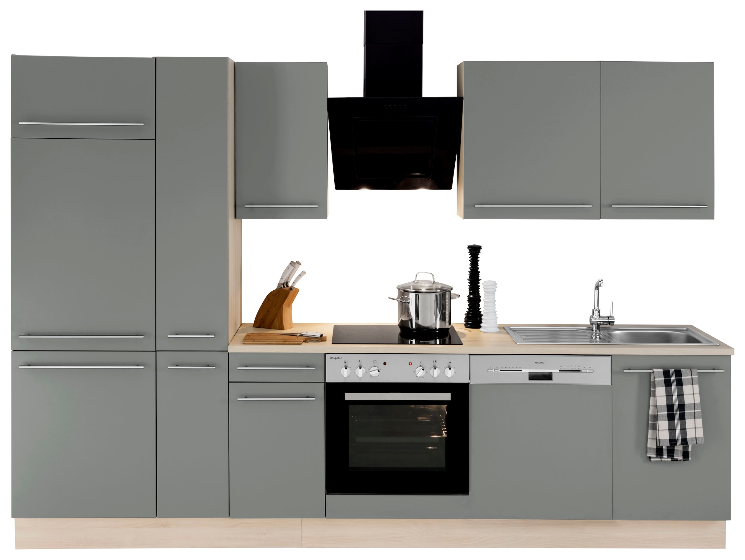 OPTIFIT Küchenzeile »Bern«, mit E-Geräten, Füßen mit im OTTO höhenverstellbaren 300 Online Shop Breite cm