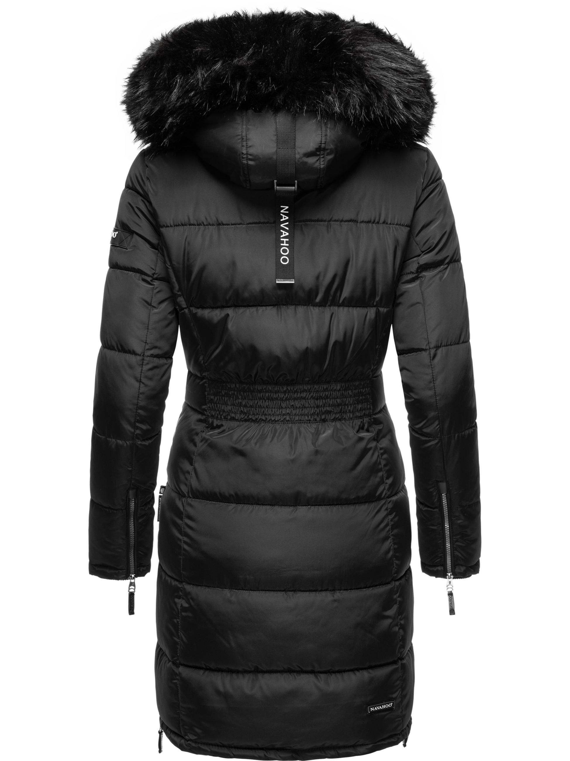 Navahoo Steppmantel »Steppmantel Sinja«, stylischer Winter Parka mit edlem Fellimitat