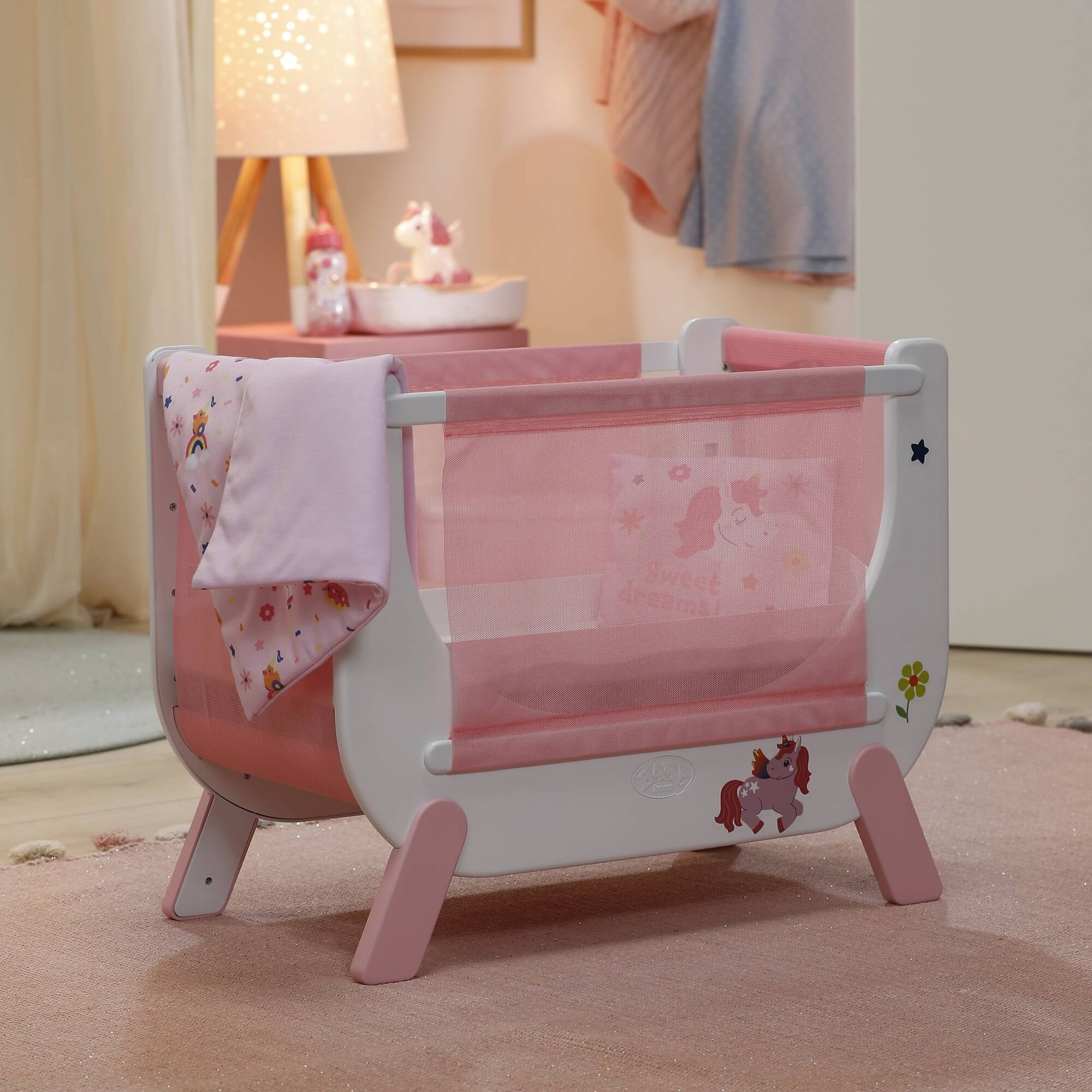 Baby Born Puppenbett »Beistellbett Einhorn«