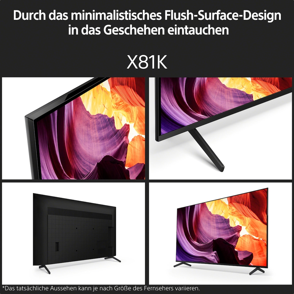 Sony LCD-LED Fernseher »KD-55X81K«, 139 cm/55 Zoll, 4K Ultra HD, Google TV-Smart-TV