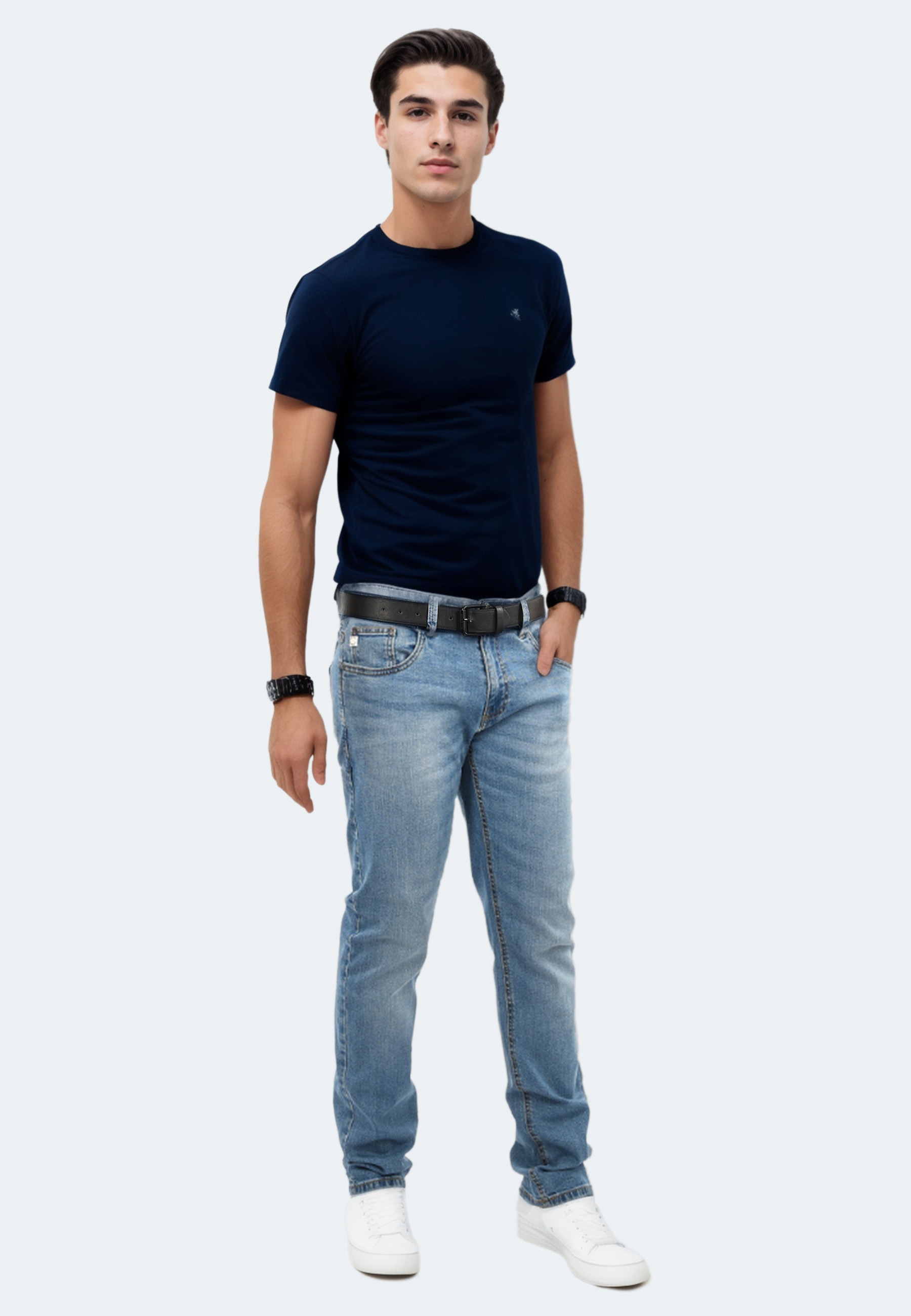 Indicode Regular-fit-Jeans »Indicode Ingianluca 60377GB Herren Jeans Hose B796«