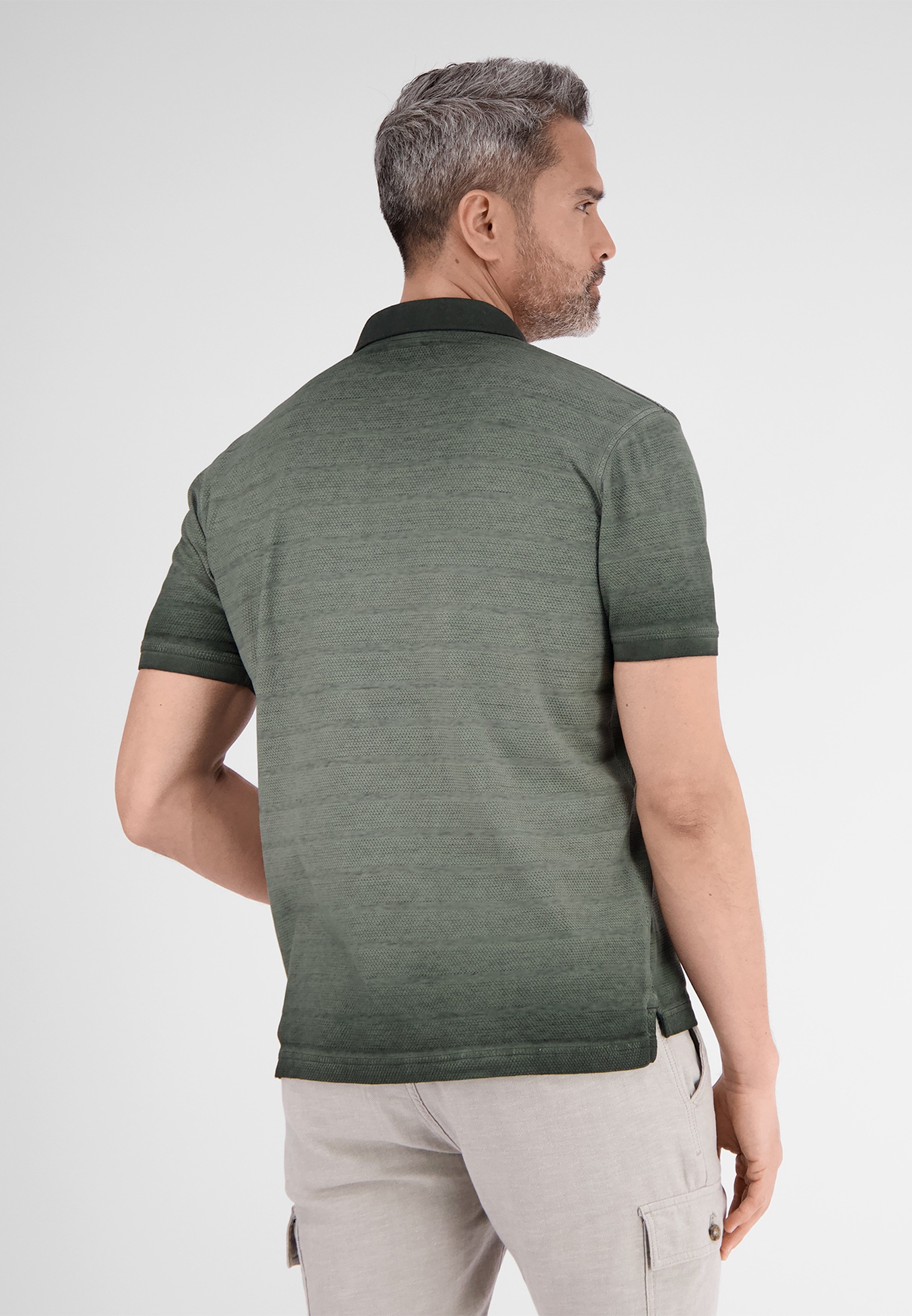 LERROS Poloshirt »LERROS Poloshirt, gestreift in Strukturqualität«