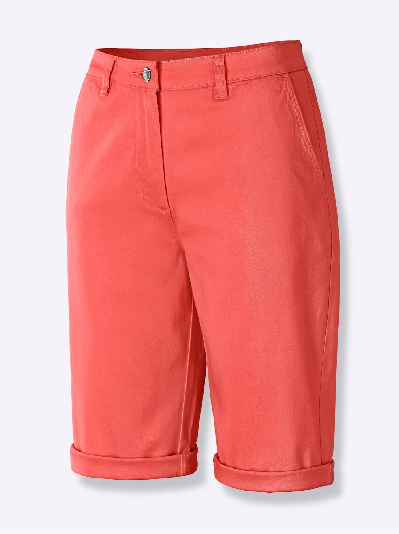 Casual Looks Damen Jeansbermudas 1 Stk. tlg. in orange, Größe 36