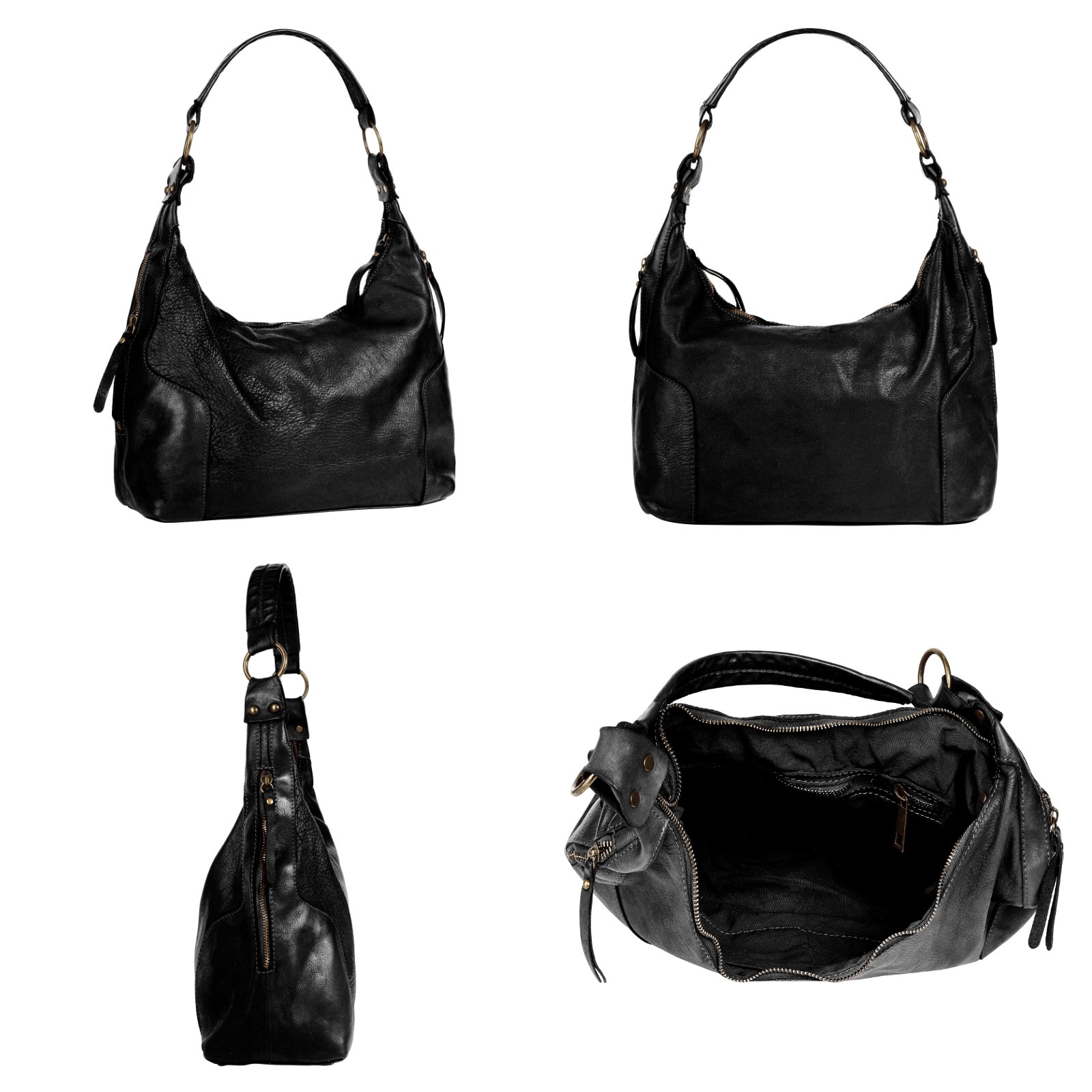 Samantha Look Shopper, echt Leder, Made in Italy