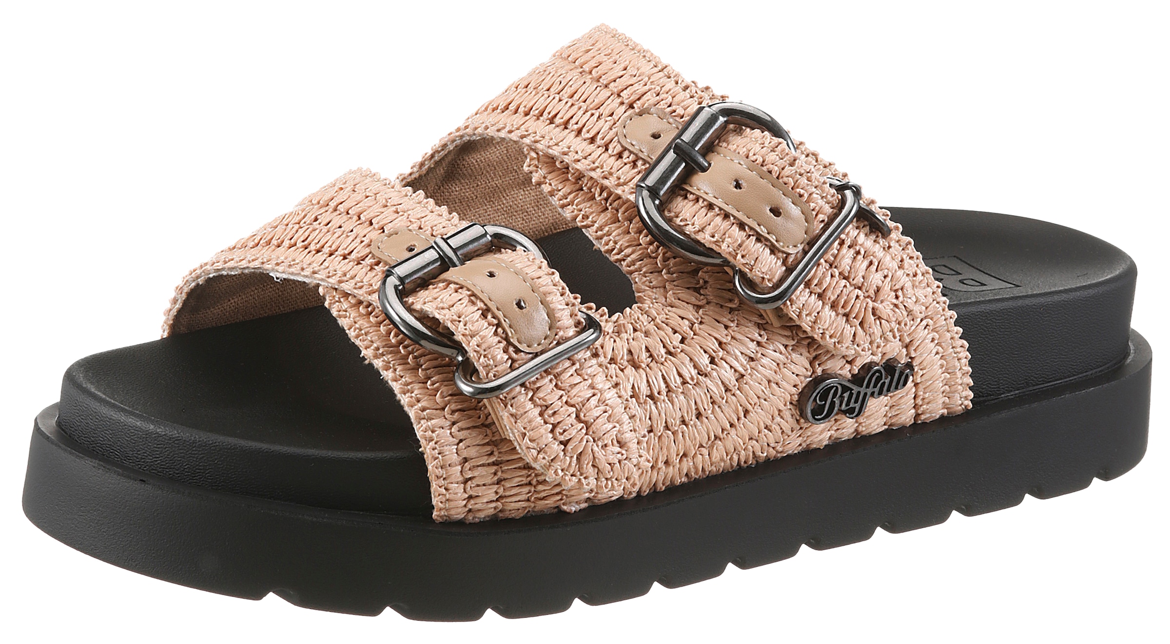 Buffalo Pantolette  Sommerschuh, Mules, Strandschuh, Schlupfschuh in Ethno-Optik