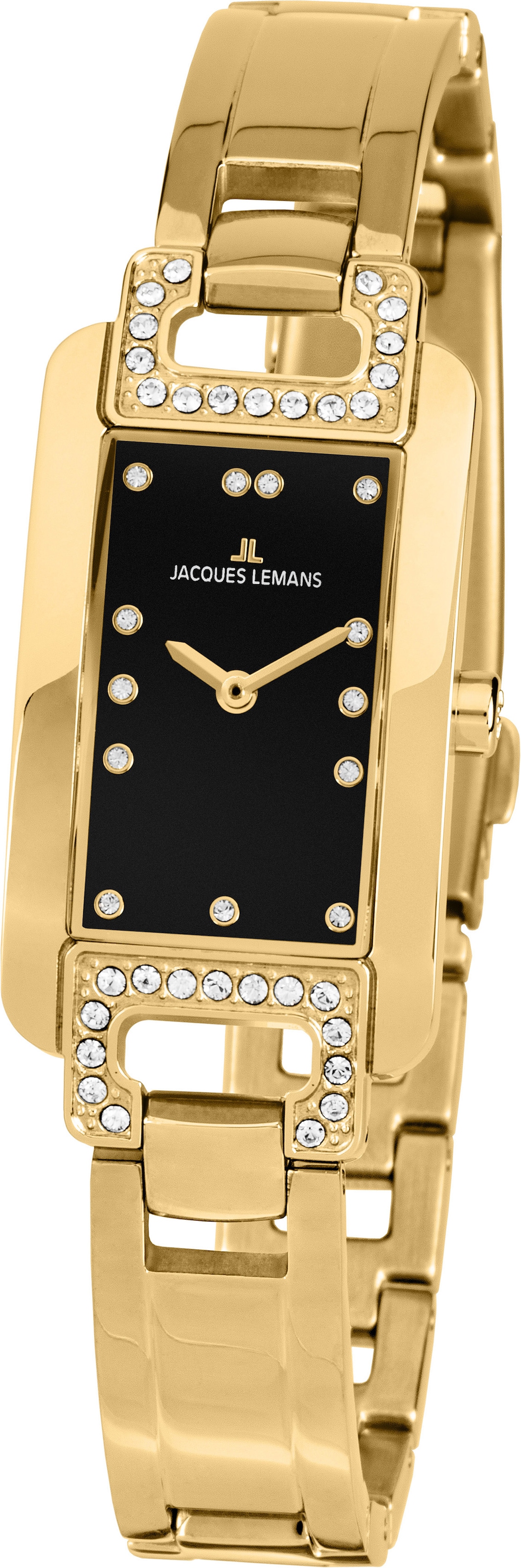Jacques Lemans Quarzuhr »Barcelona, 1-2083E«, Armbanduhr, Damenuhr, gehärtetes Crystexglas