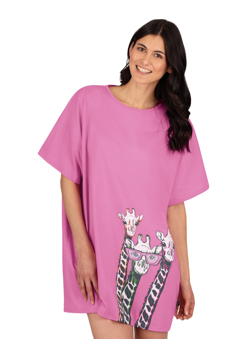 Trigema Bigshirt, mit Giraffen-Druckmotiv