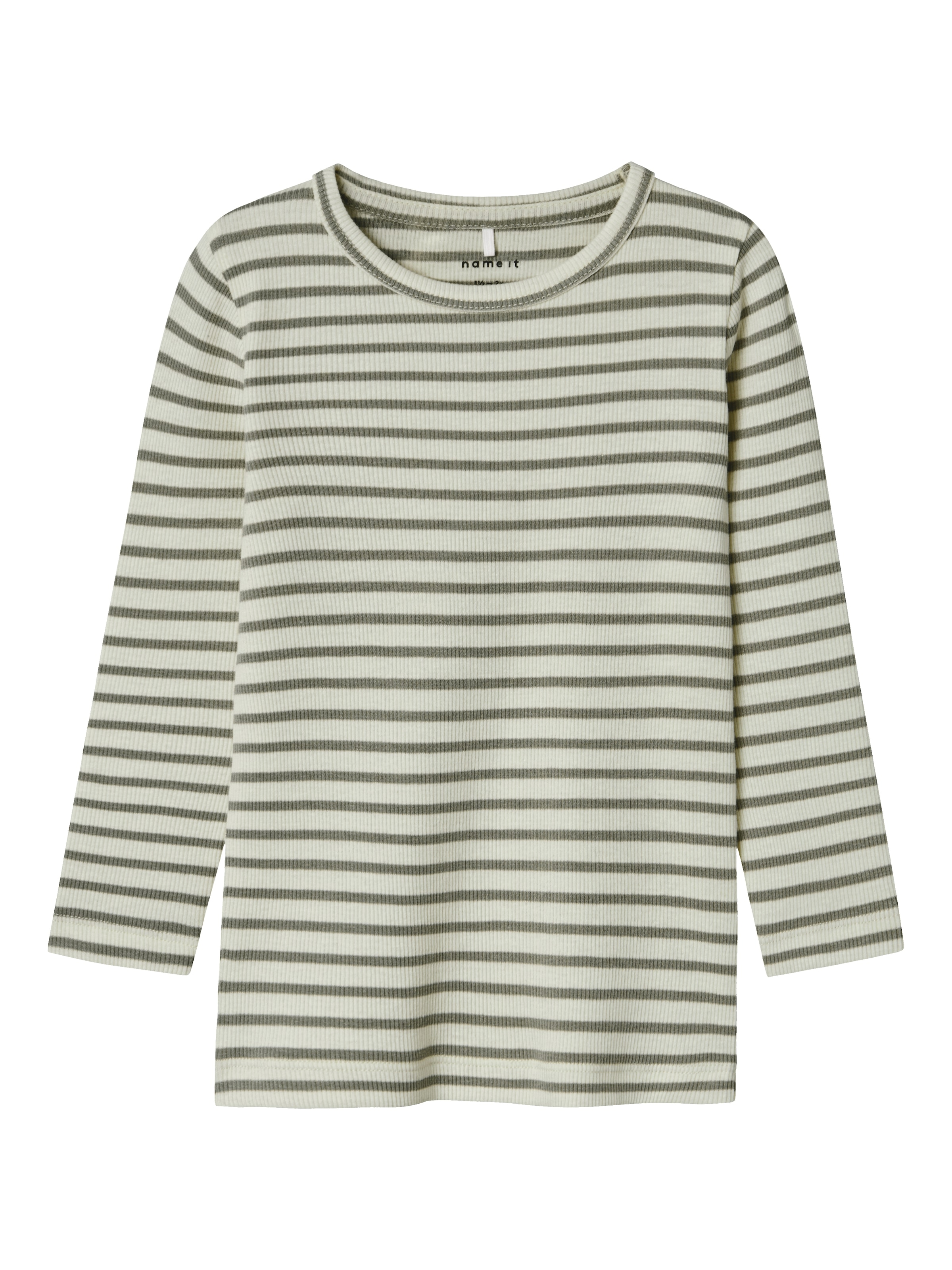Name It Langarmshirt »NMNBANI LS XSL TOP NOOS«, Ringel-Look in toller Rippen-Qualität