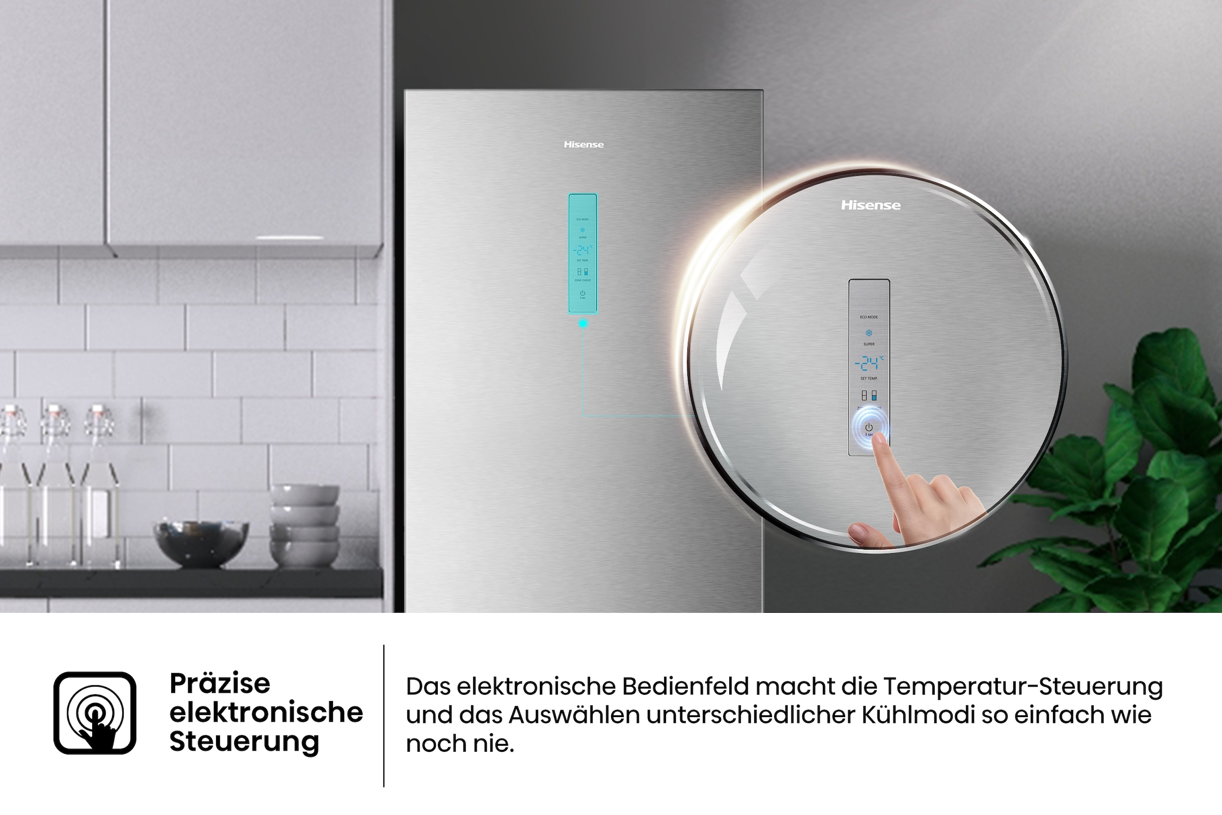 Hisense Kühl-/Gefrierkombination »RB645N4BIB« 201,3 cm hoch 70,4 cm breit 70cm breit