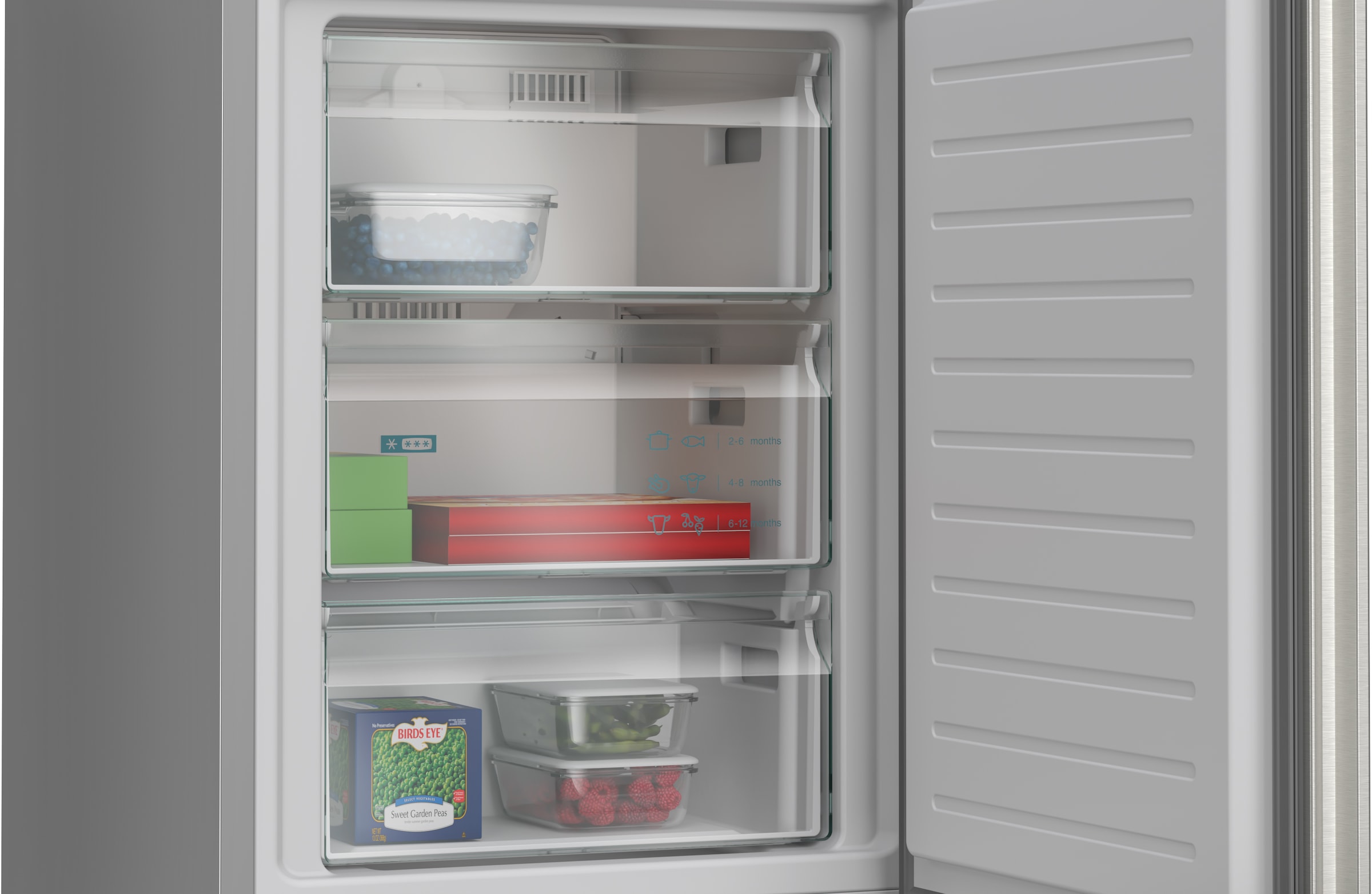 SIEMENS Kühl-/Gefrierkombination iQ300 »KG36NVIBG« 186 cm hoch 60 cm breit hyperFresh System für frisches Obst und Gemüse sowie Total noFrost