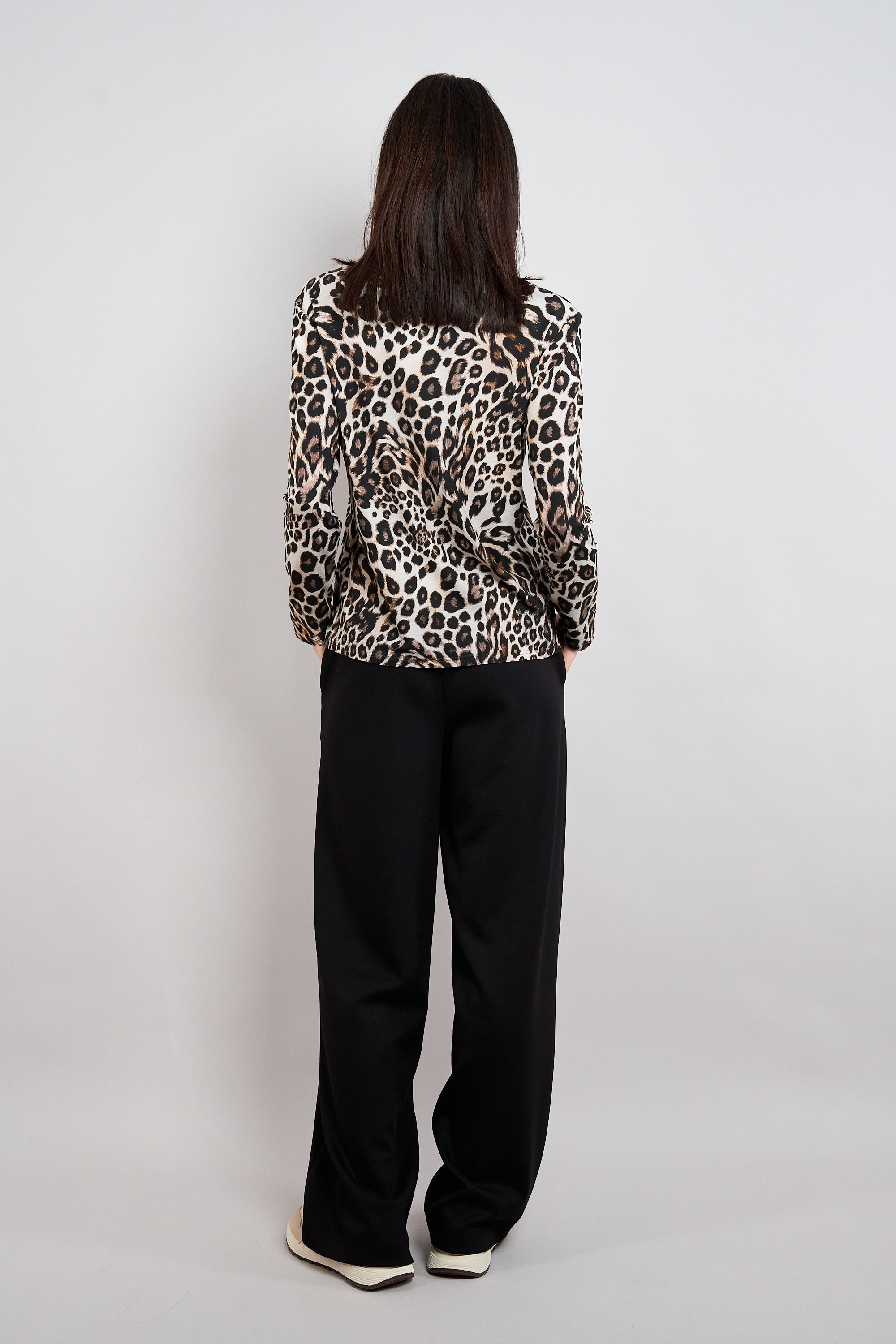 Seidel Moden Langarmshirt Langarmshirt mit Leo-Print - MADE IN GERMANY