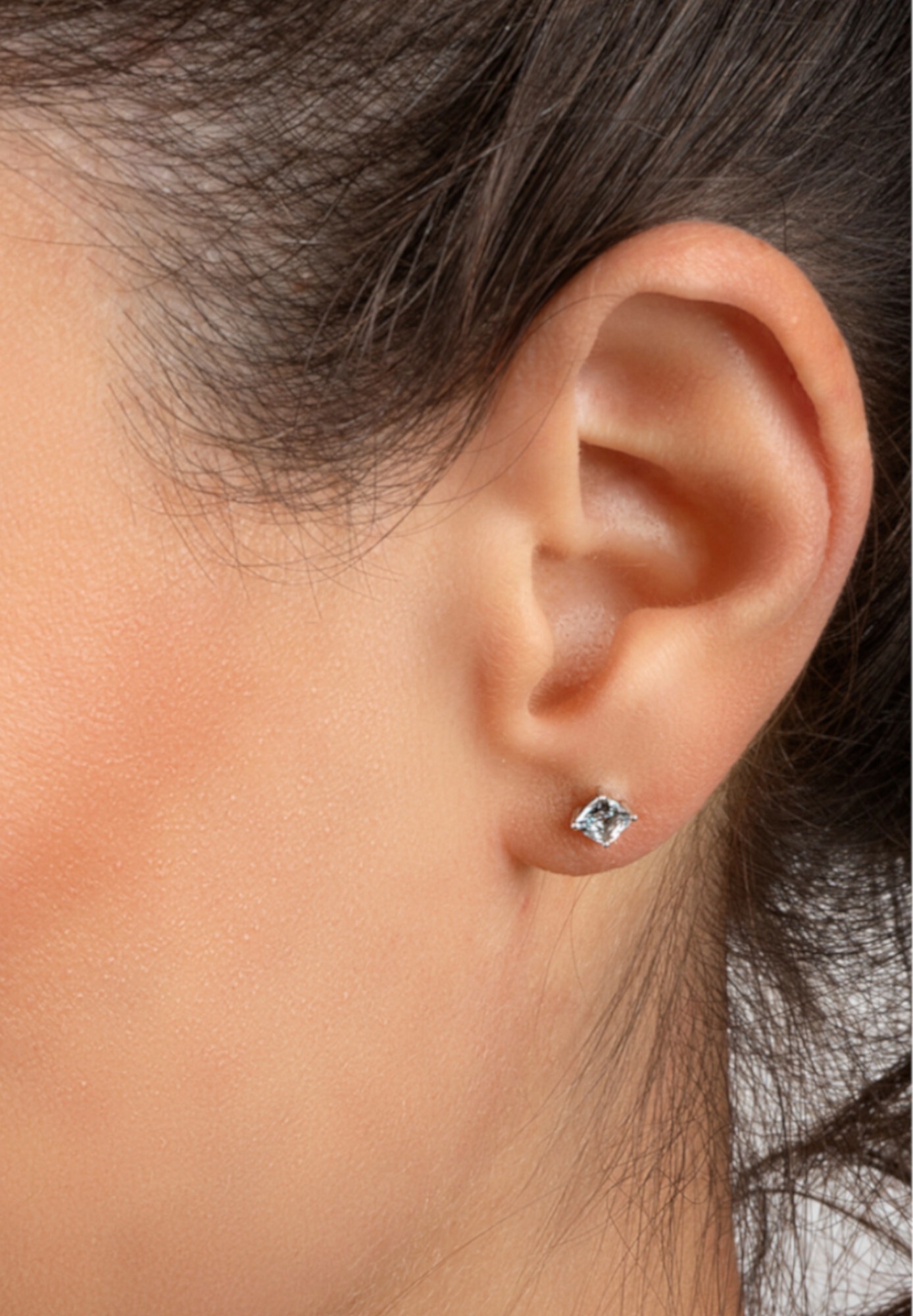 ONE ELEMENT Paar Ohrstecker »Blau Topas Ohrringe   Ohrstecker aus 333 Weißgold«