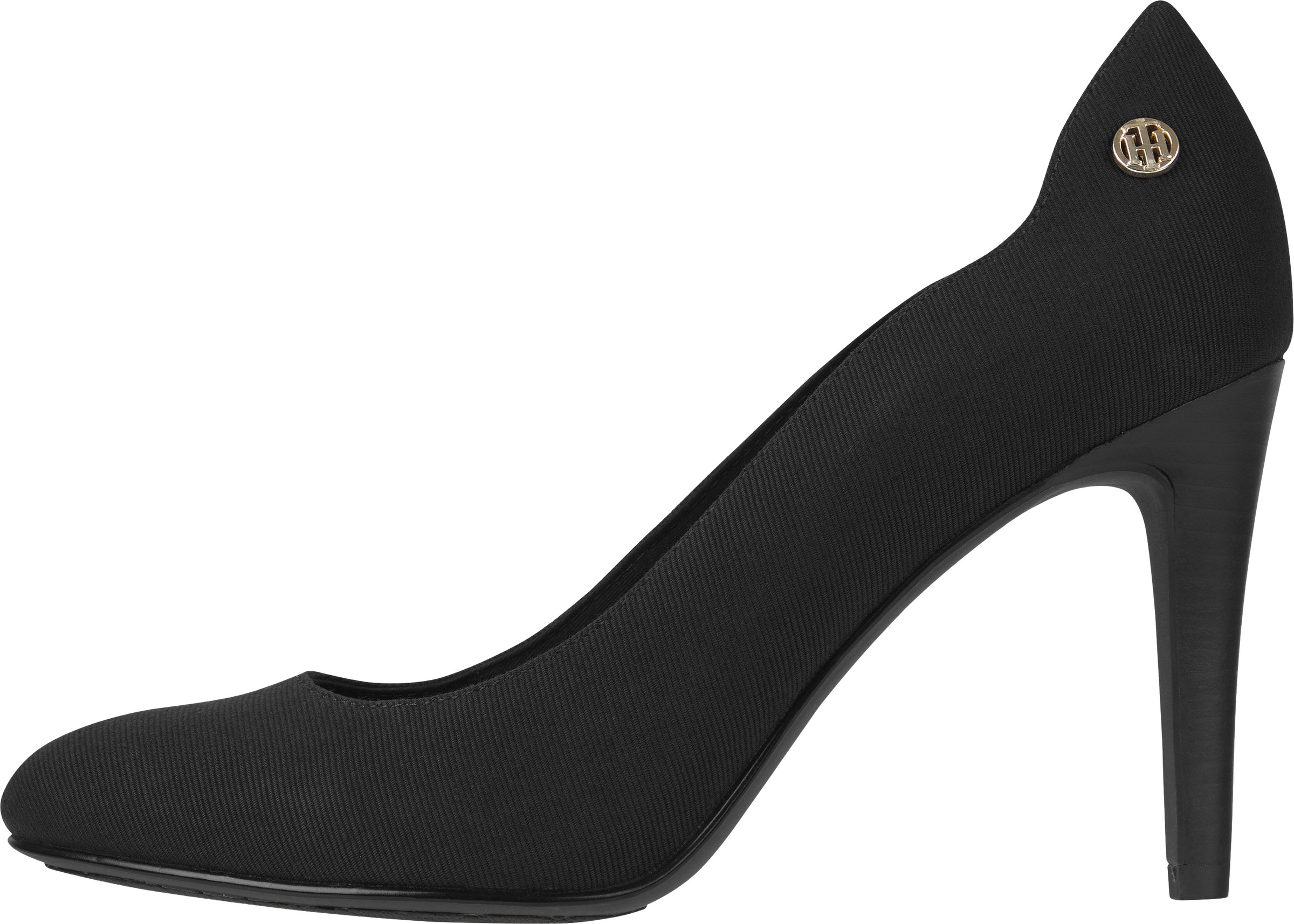 Tommy Hilfiger Pumps »ESSENTIAL TH HIGH HEEL PUMP«, mit Logoemblem an der Ferse