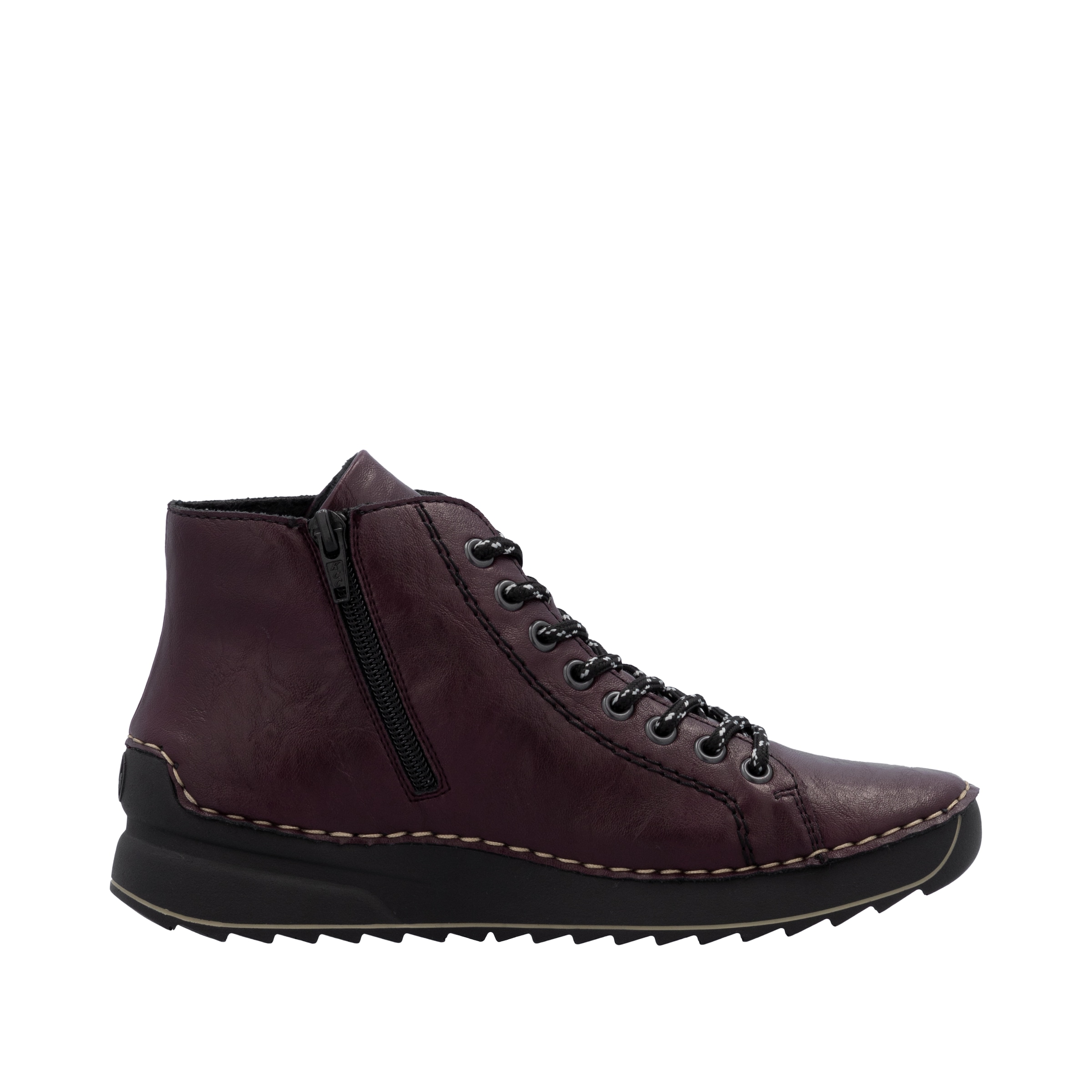 Rieker Schnürboots, Schnürstiefelette, High Top Sneaker, Plateauboots mit Profilsohle