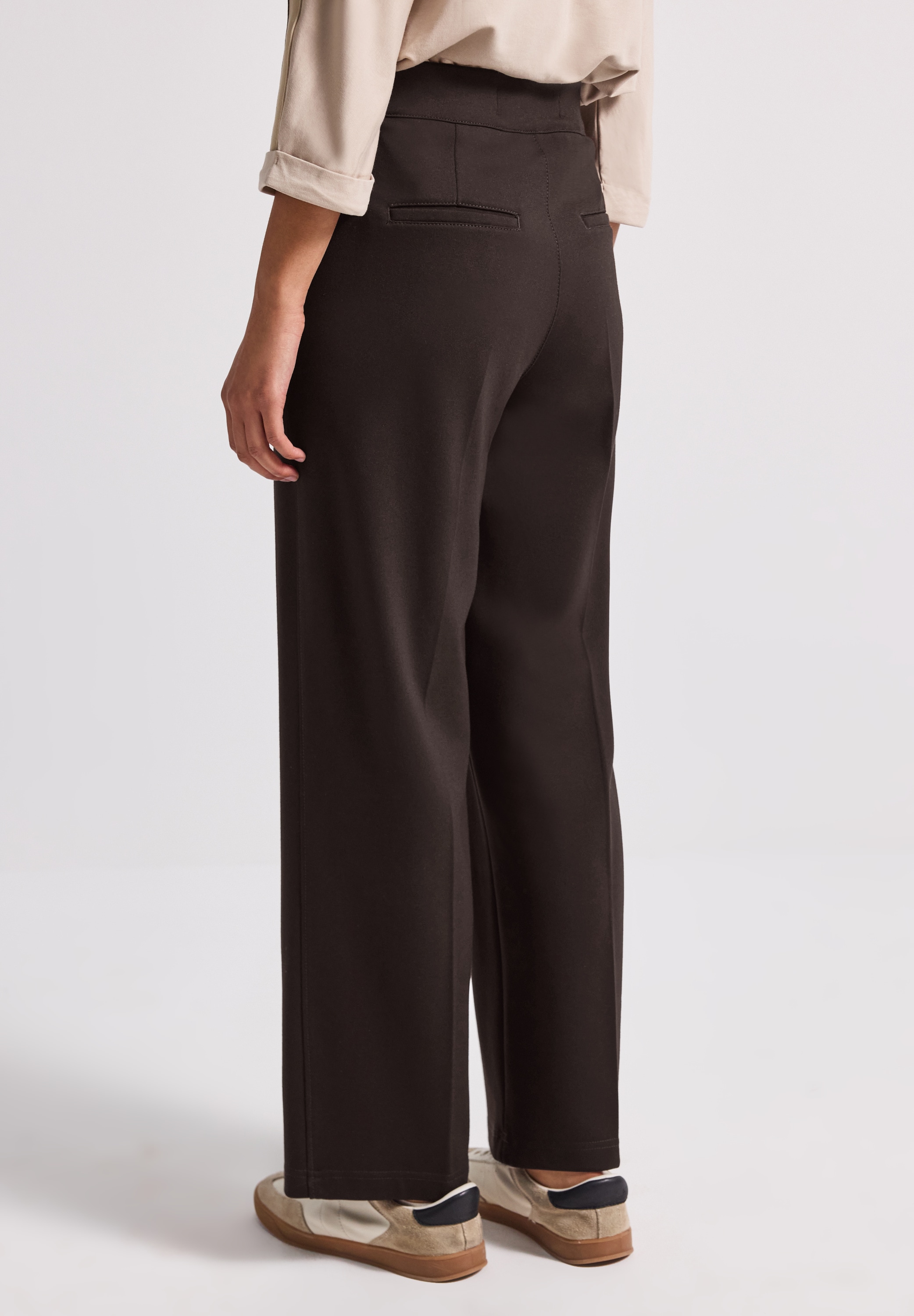 STREET ONE Stoffhose, Straight Leg, High Waist