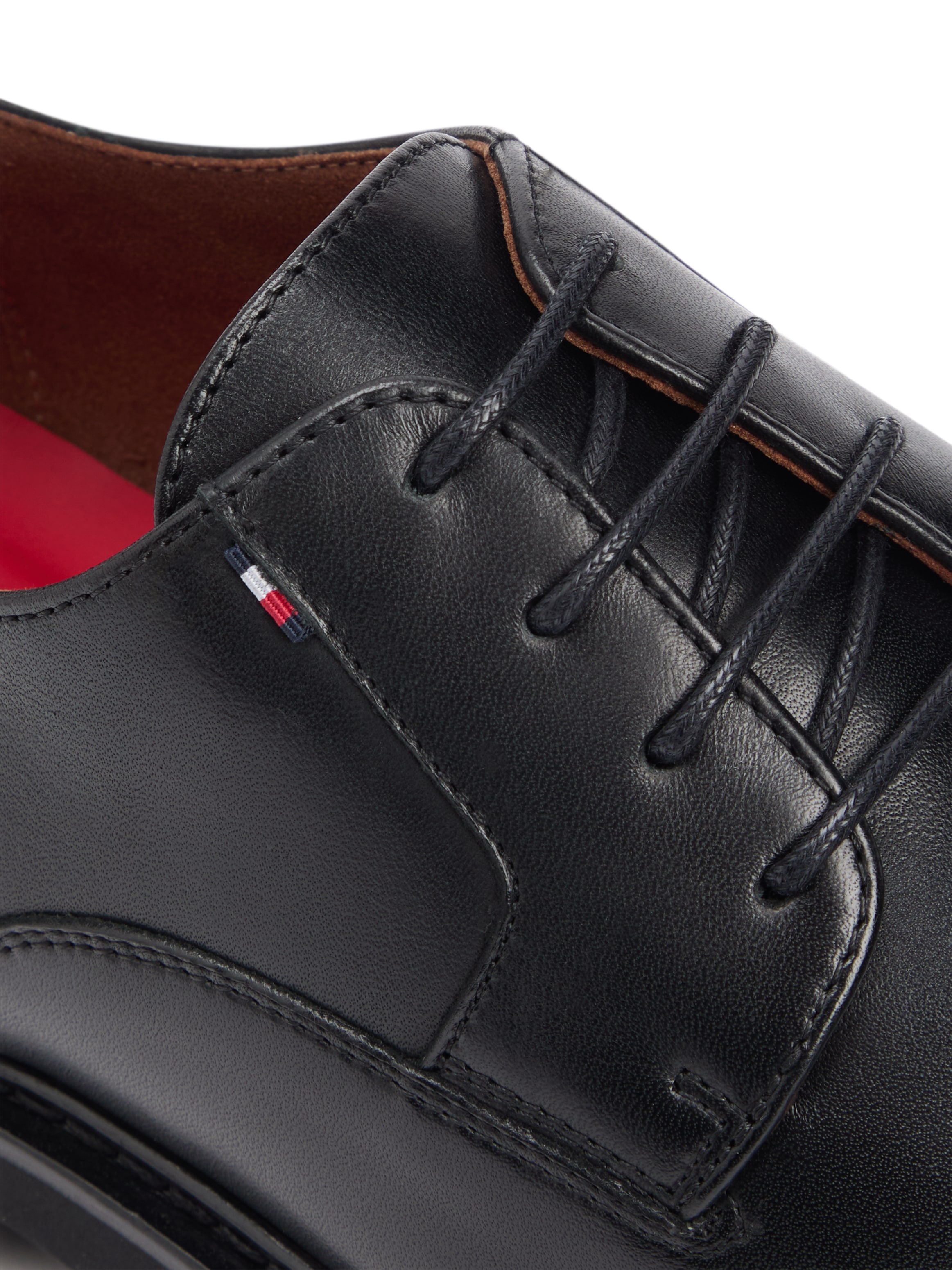 Tommy Hilfiger Schnürschuh »HILIFGER ULTRALIGHT LHT SHOE«  Blockabsatz, Festtagsschuh, Abendschuh mit Flaggen-Label